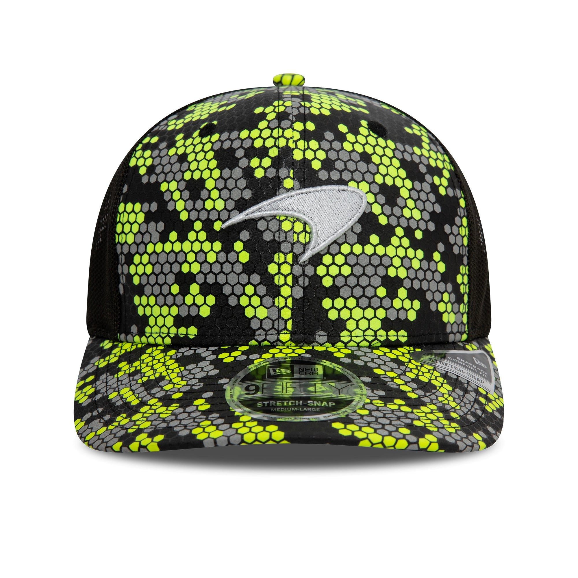 McLaren Racing F1 Team Lights Out 9Fifty Cap Stretch Snap Cap Adults - Black/Neon Yellow