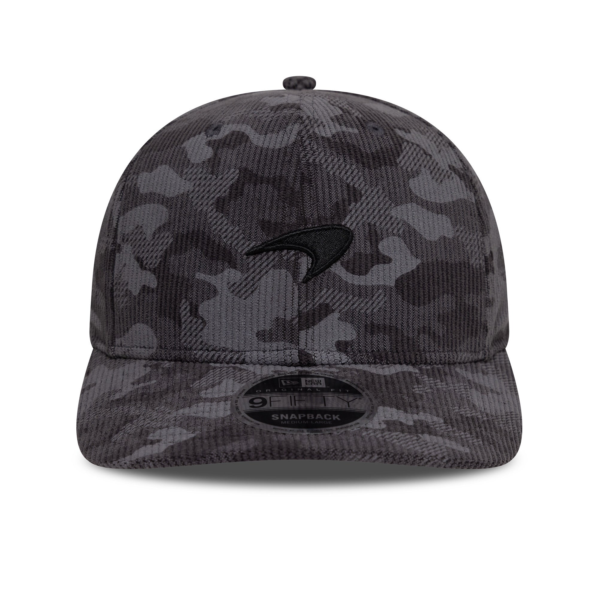 McLaren Racing F1 Cord Camo 9Fifty Cap Pre Curve Adults - Black
