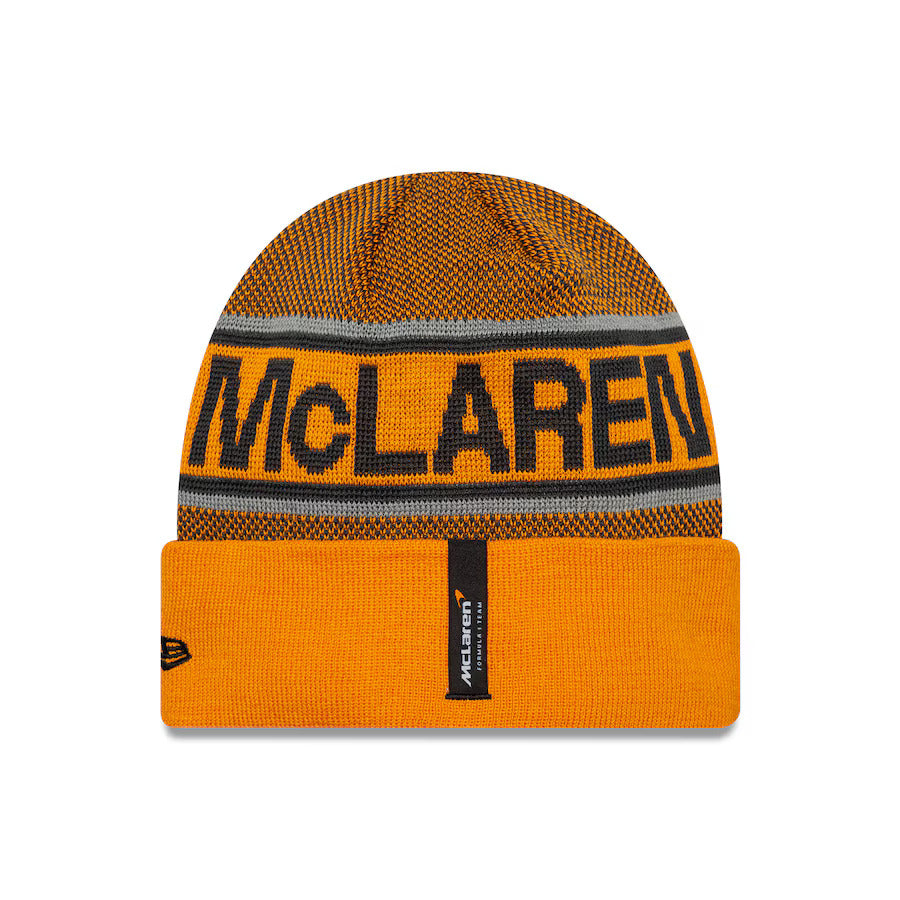 McLaren Racing F1 Team 2025 Cuff Beanie Adults - Papaya