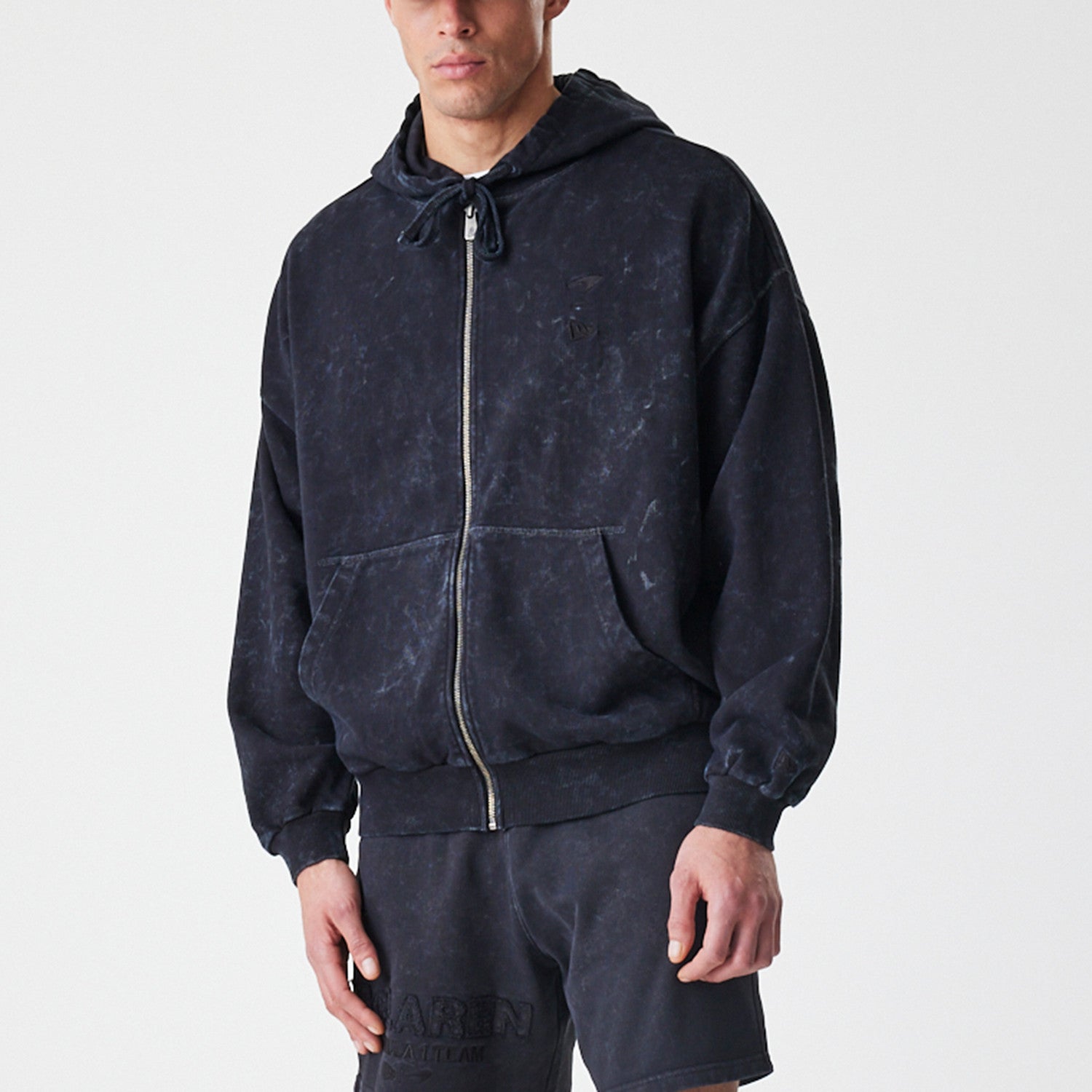 McLaren Racing F1 Washed Full Zip Oversized Hoodie Adults - Black