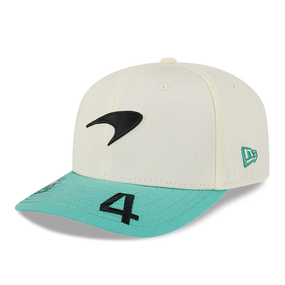 McLaren Racing F1 Brazil Lando Norris 9Seventy Cap Stretch Snap Adults - Chrome White