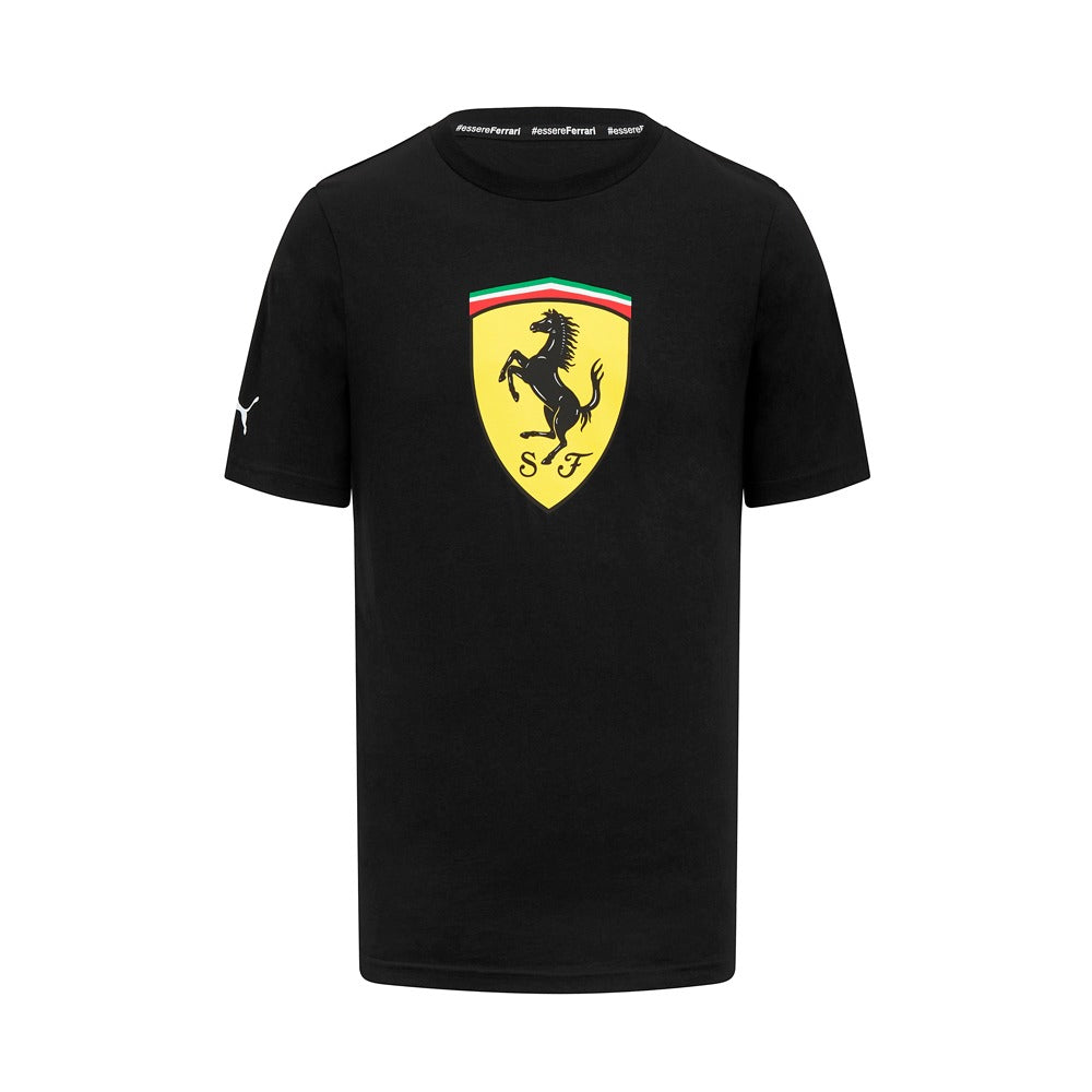 Scuderia Ferrari Large Shield Tee Mens - Black