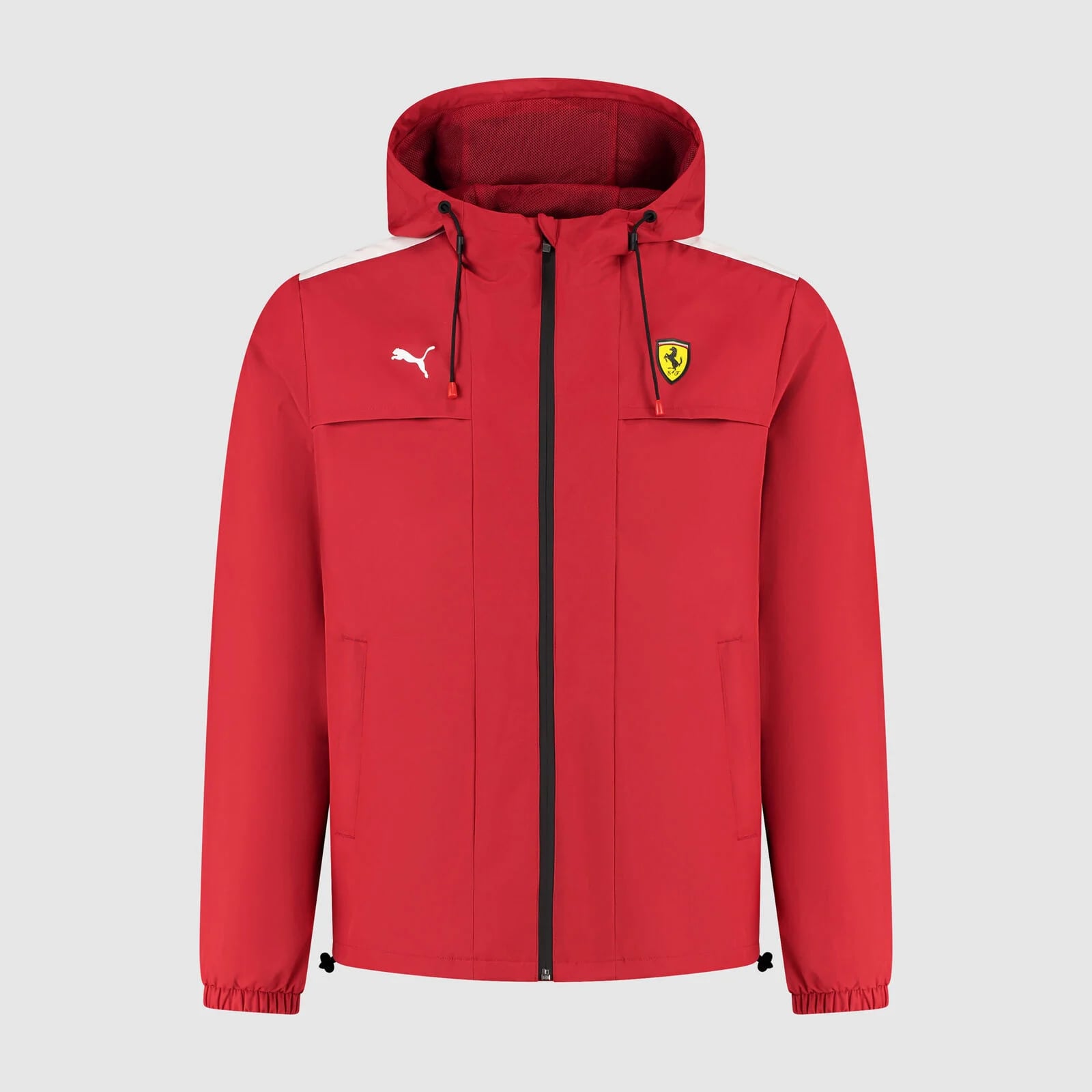 Scuderia Ferrari F1 Rain Jacket Mens - Dark Cherry