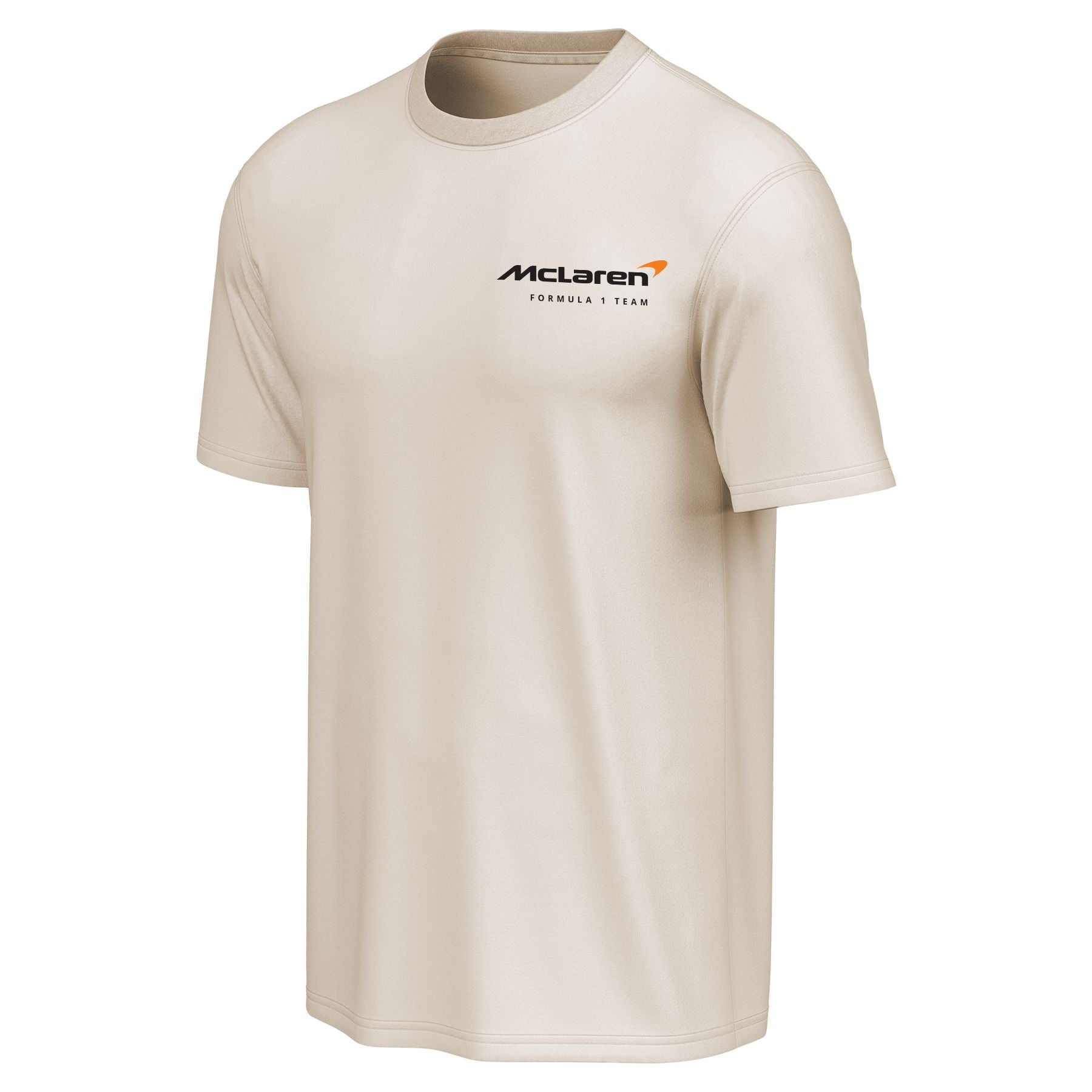 McLaren Racing F1 Lando Norris 4 OG Short Sleeve Tee Mens - Off White