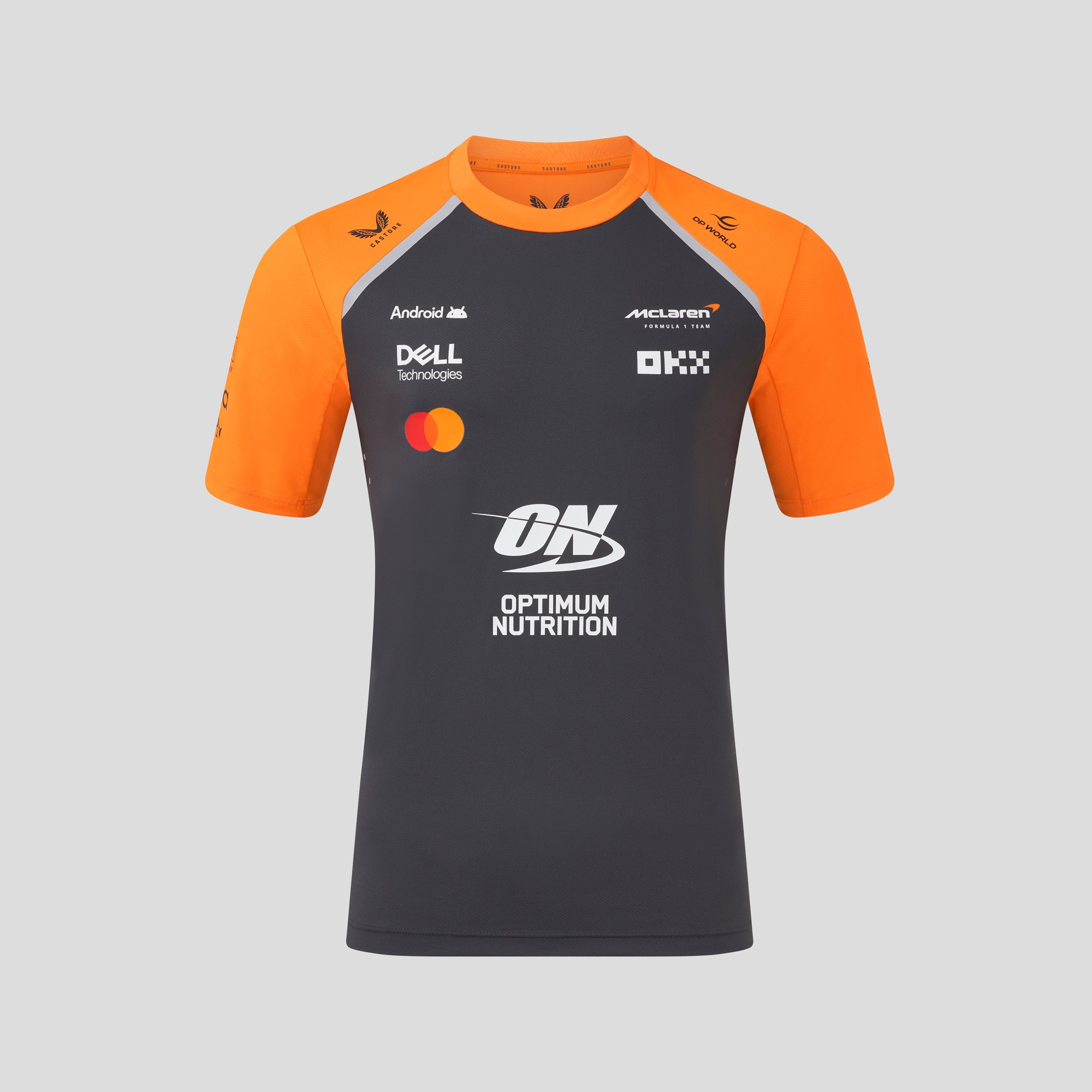 McLaren Racing F1 Official Team 2025 Set Up T-Shirt Mens - Anthracite