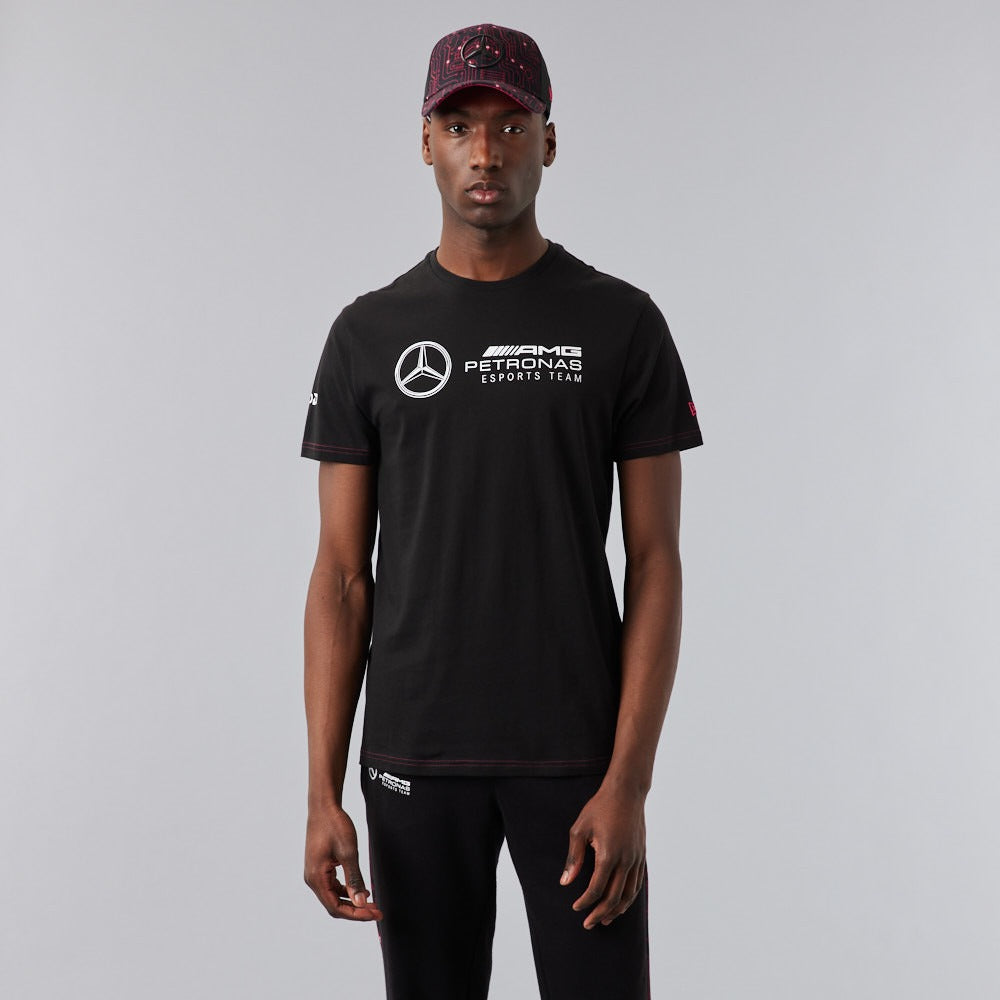 Mercedes E-Sports Chest Logo Tee - Black