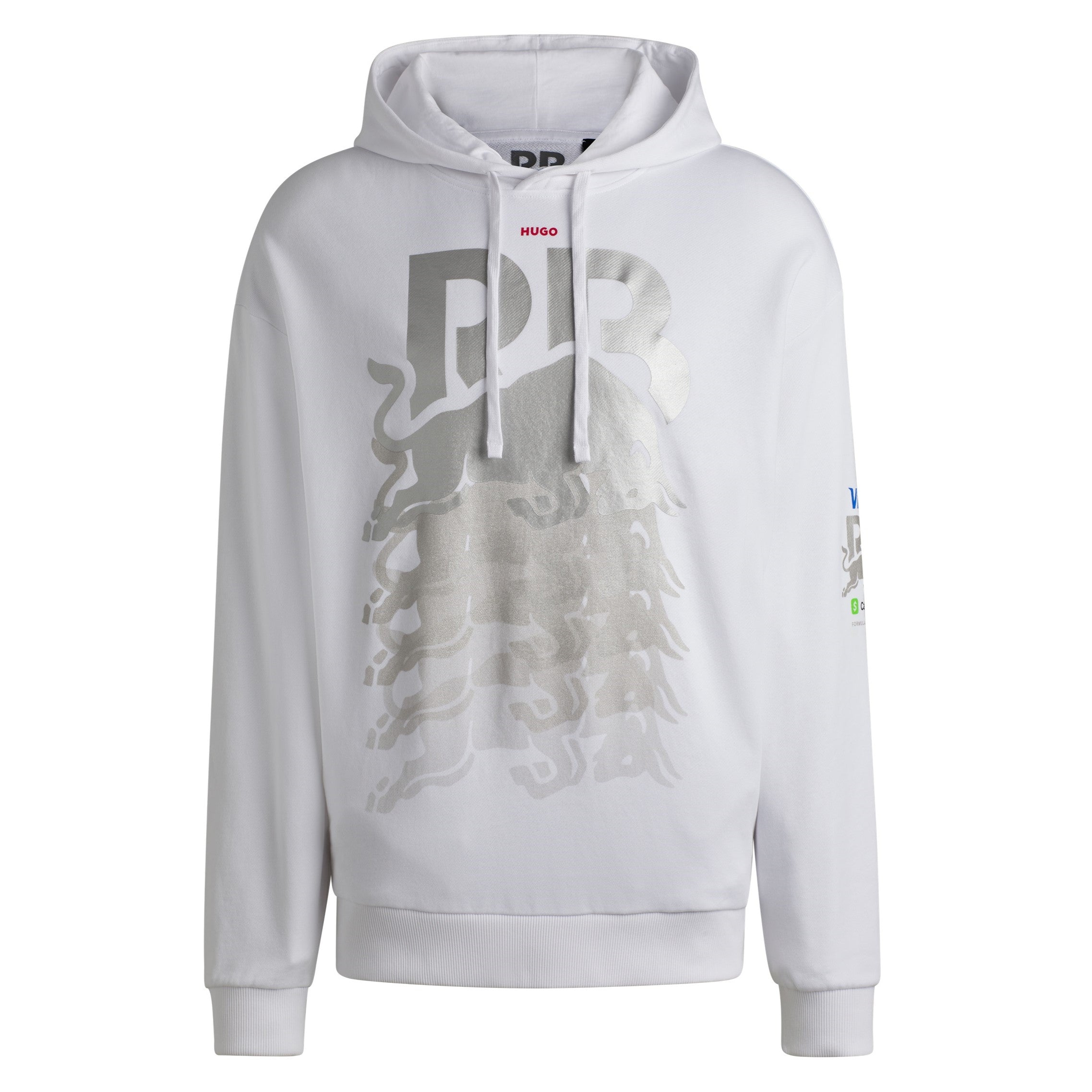 Visa Cash App RB F1 Red Bull Fade Hoodie Unisex - White