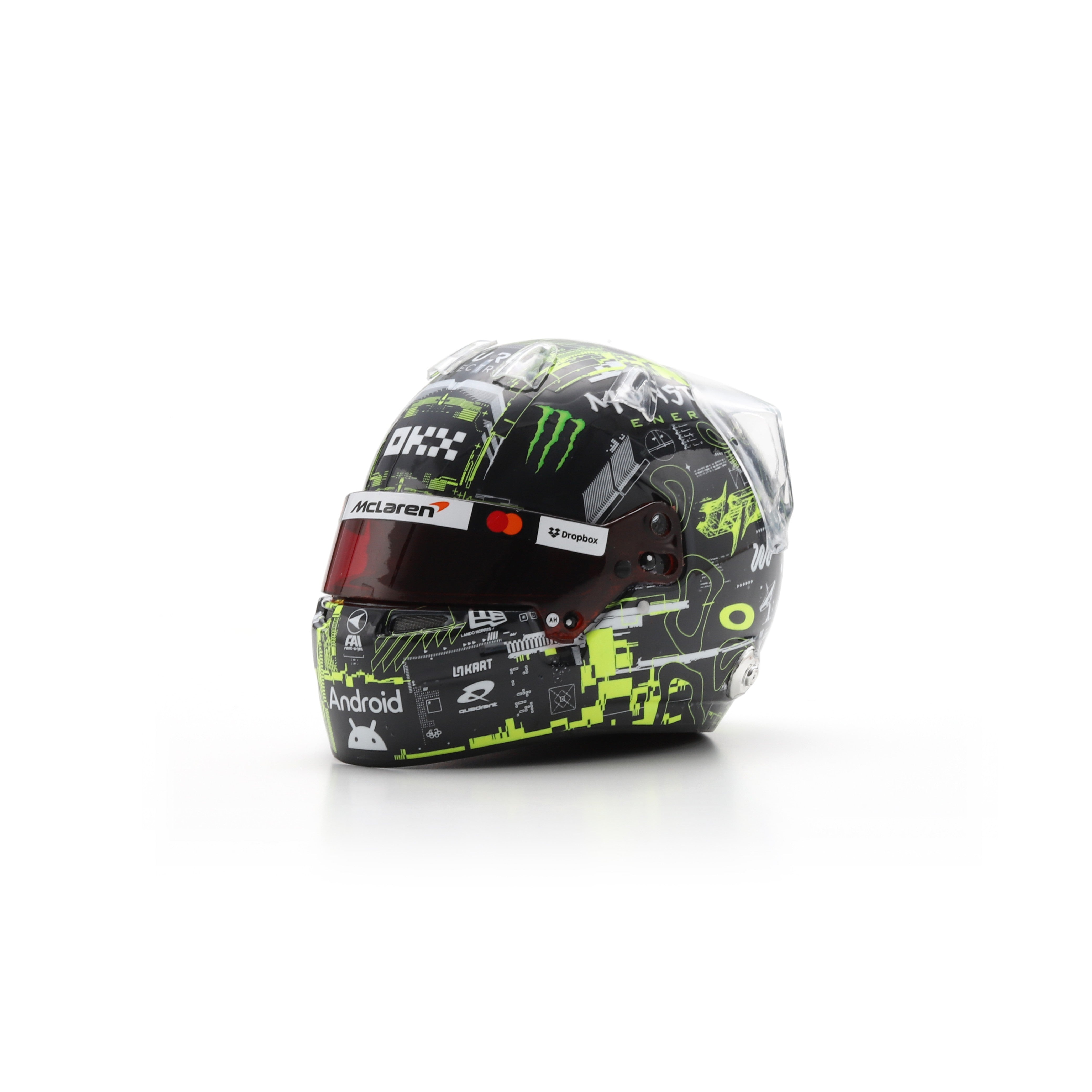 Spark McLaren Racing F1 Lando Norris 2025 Test Mini Helmet - 1:5 Scale