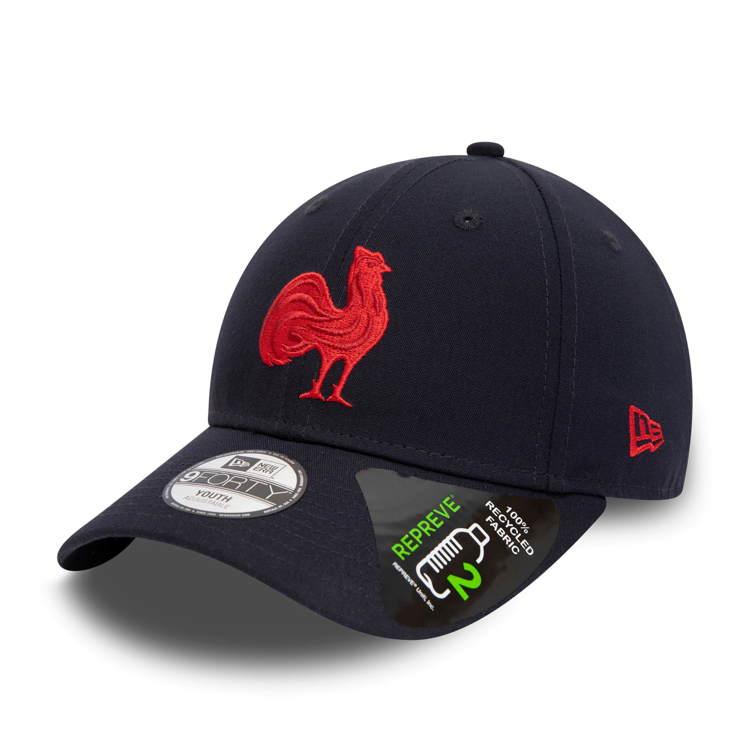 French Federation of Rugby Team Colour Repreve 9Forty Cap Kids - Navy