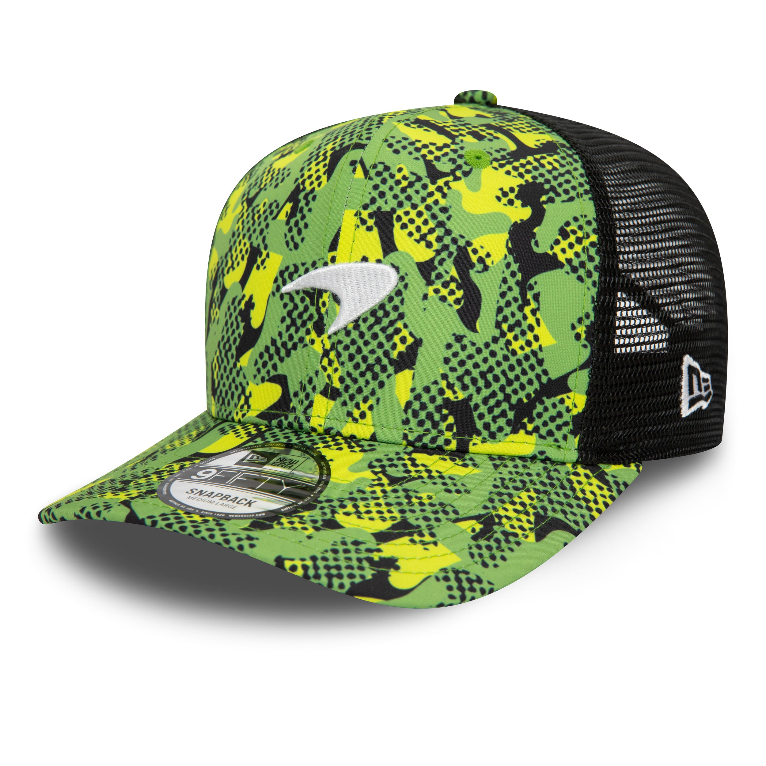 McLaren Racing F1 Camo 9Fifty Cap Pre Curve Cap Adults - Multicolour