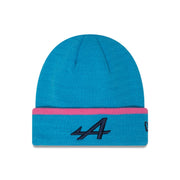 Alpine F1 Essential Polyana Cuff Beanie Adults - Blue Fall/Pop Pink