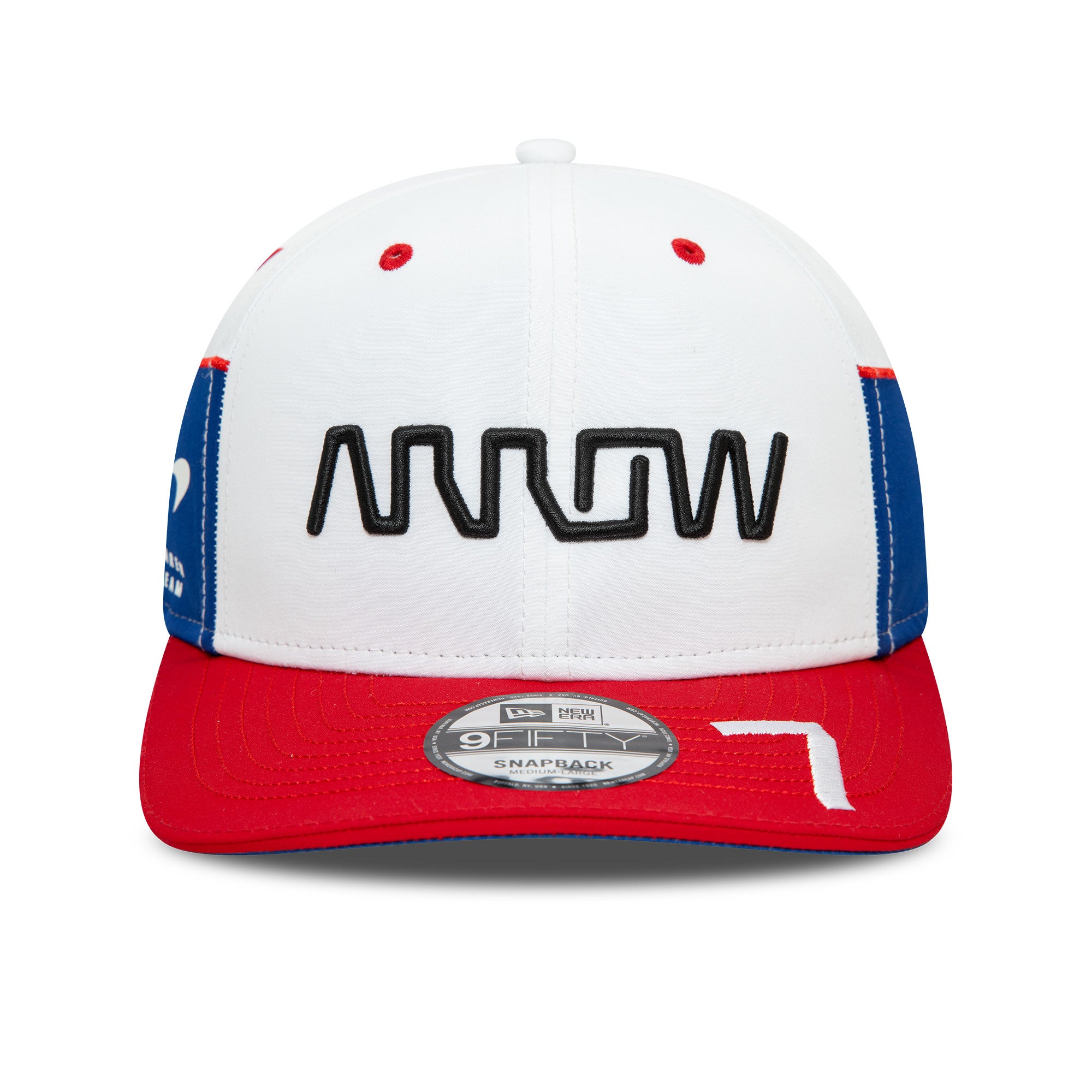 McLaren Racing F1 Driver Ar 7 9Fifty Cap Pre Curve Adults - Red/White/Blue