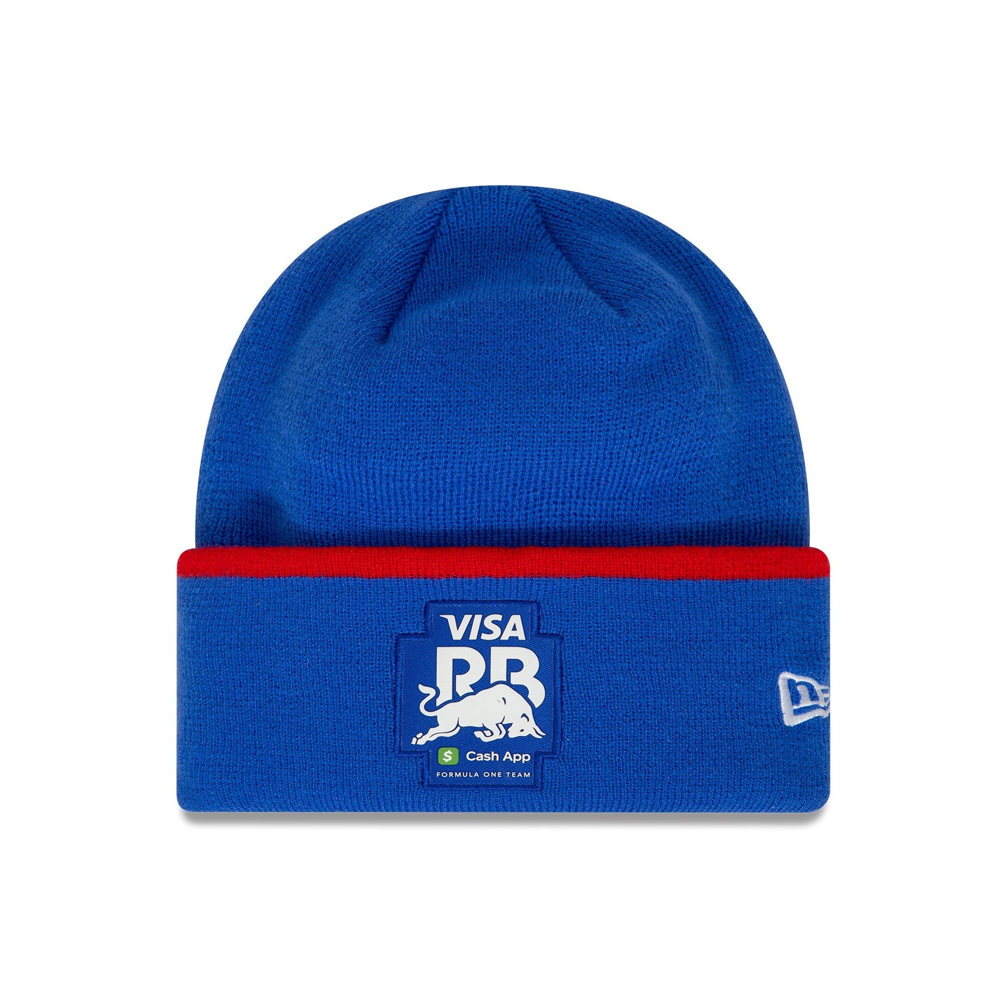 Visa Cash App RB F1 Logo Wide Cuff Knit Adults - Bright Blue