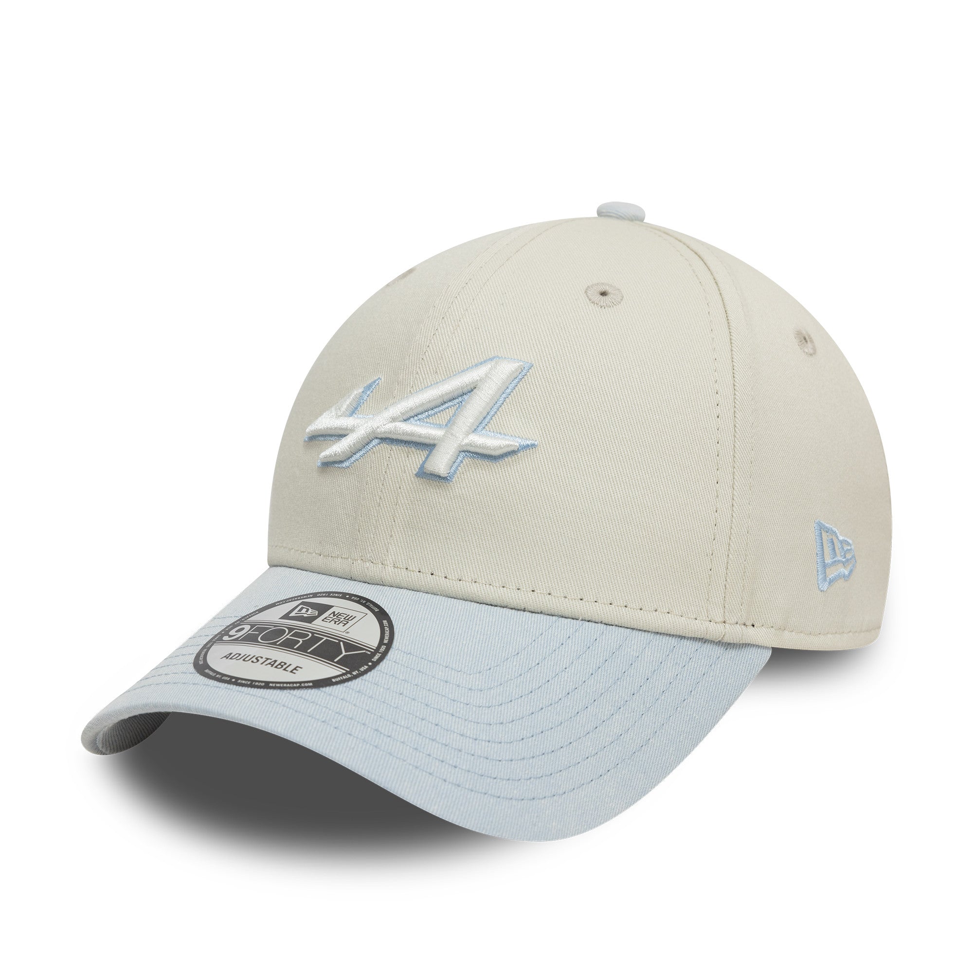 Alpine F1 Acid Wash 9Forty Cap Adults - Chrome White/Pastel Blue
