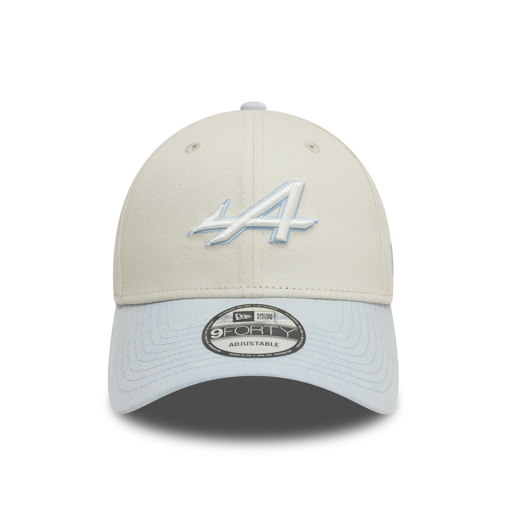 Alpine F1 Acid Wash 9Forty Cap Adults - Chrome White/Pastel Blue