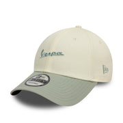 Vespa Contrast Side Logo 9Forty Cap Adults - Chrome White/Evergreen
