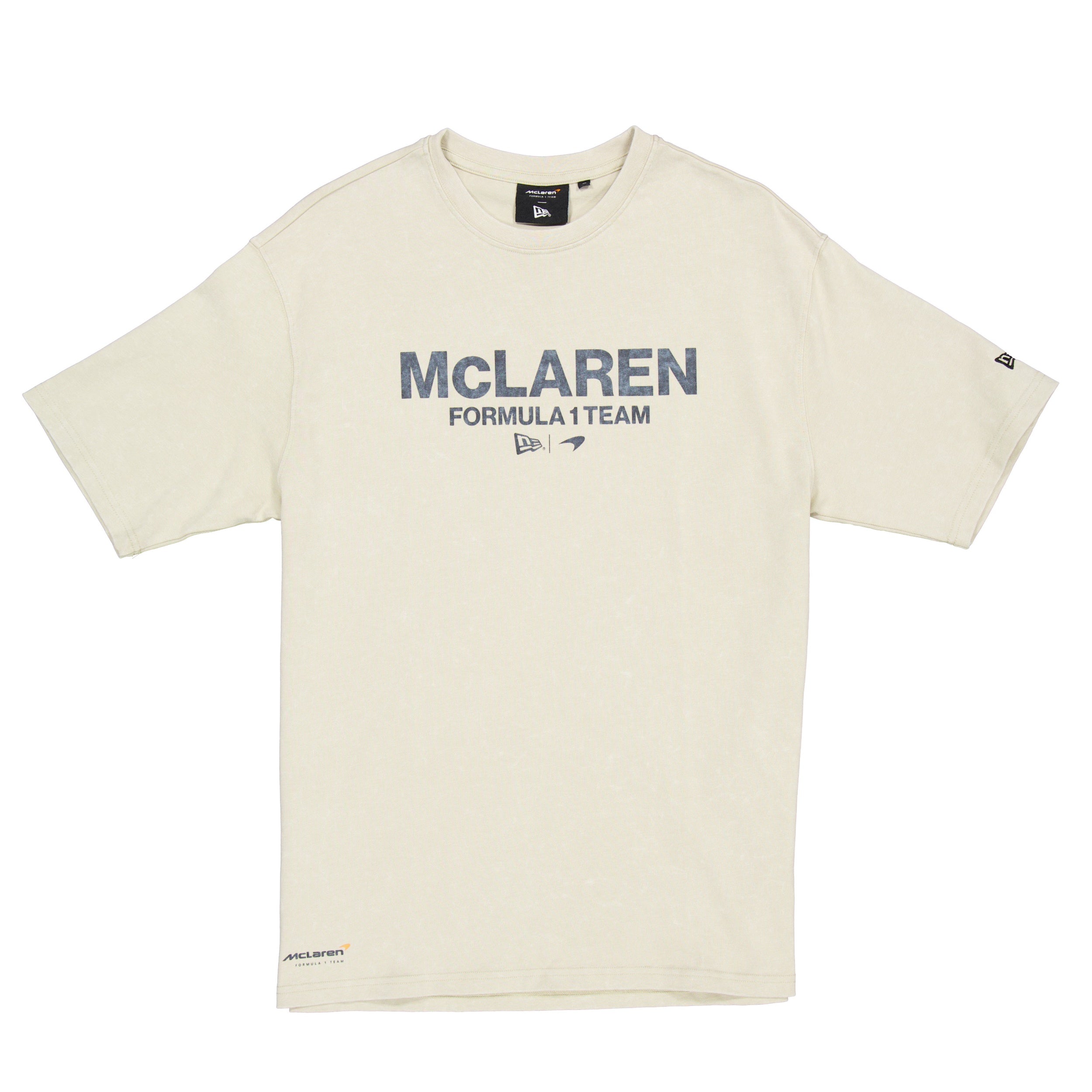 McLaren Racing F1 Wordmark Logo Oversized Tee Adults - Stone