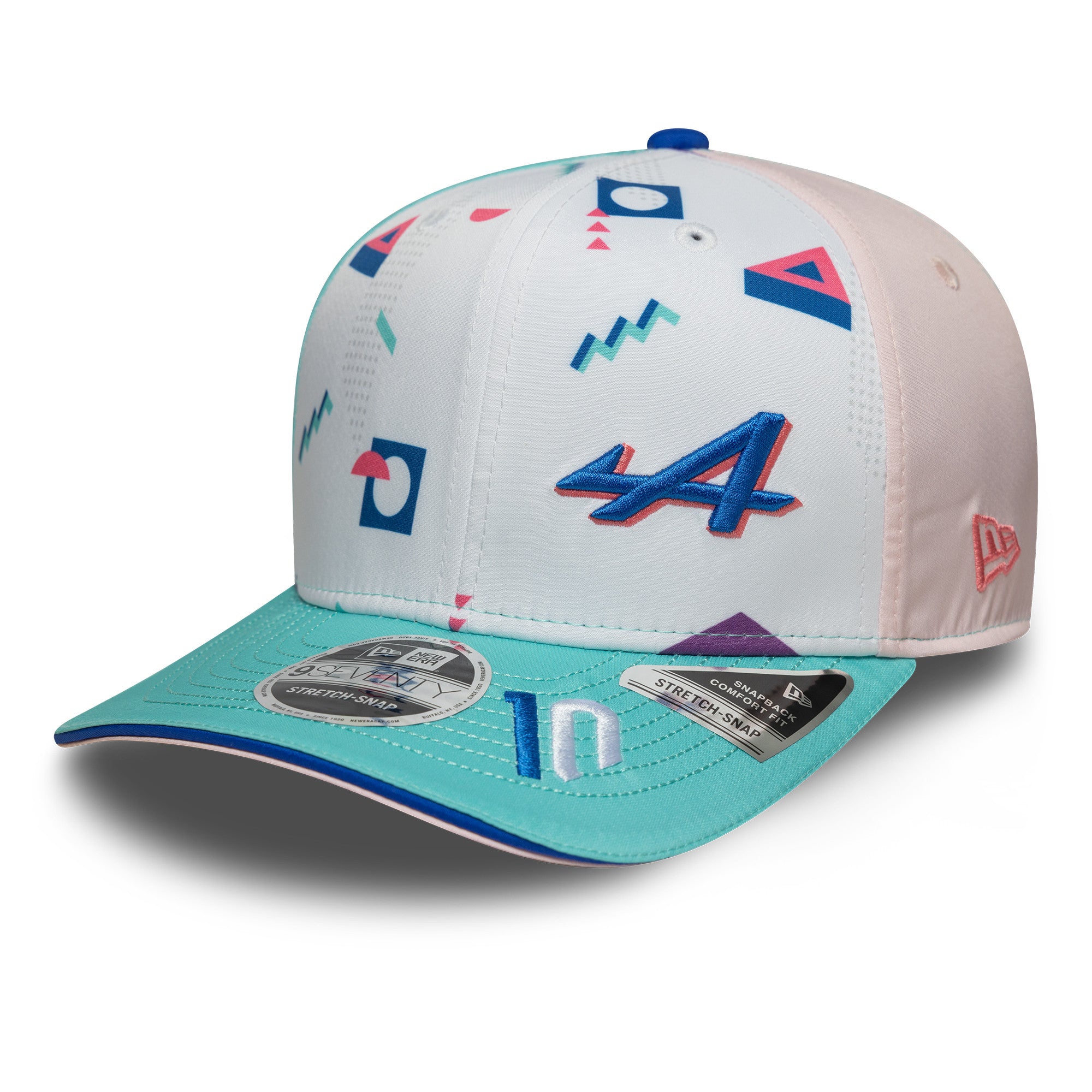 Alpine F1 Pierre Gasly Miami 9Seventy Cap Stretch Snap Adults - White