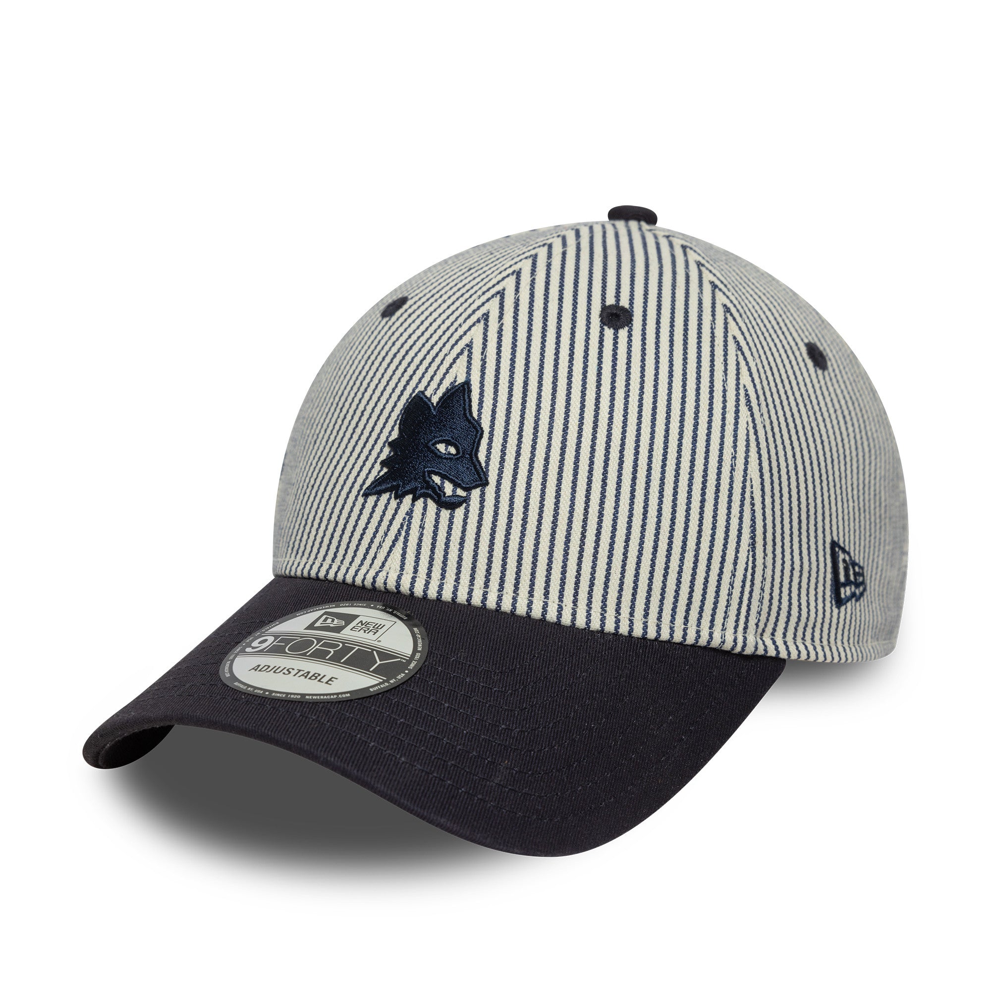 As Roma Blue Cap AS Roma Pinstripe 9Forty Cap Adults - Ivory/Navy | TheRaceWorks
