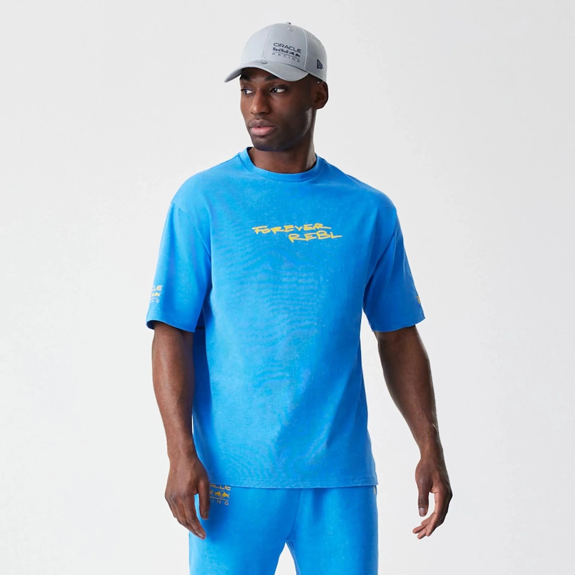 Red Bull Racing F1 Back Graphic Oversized Tee Adults - Blue