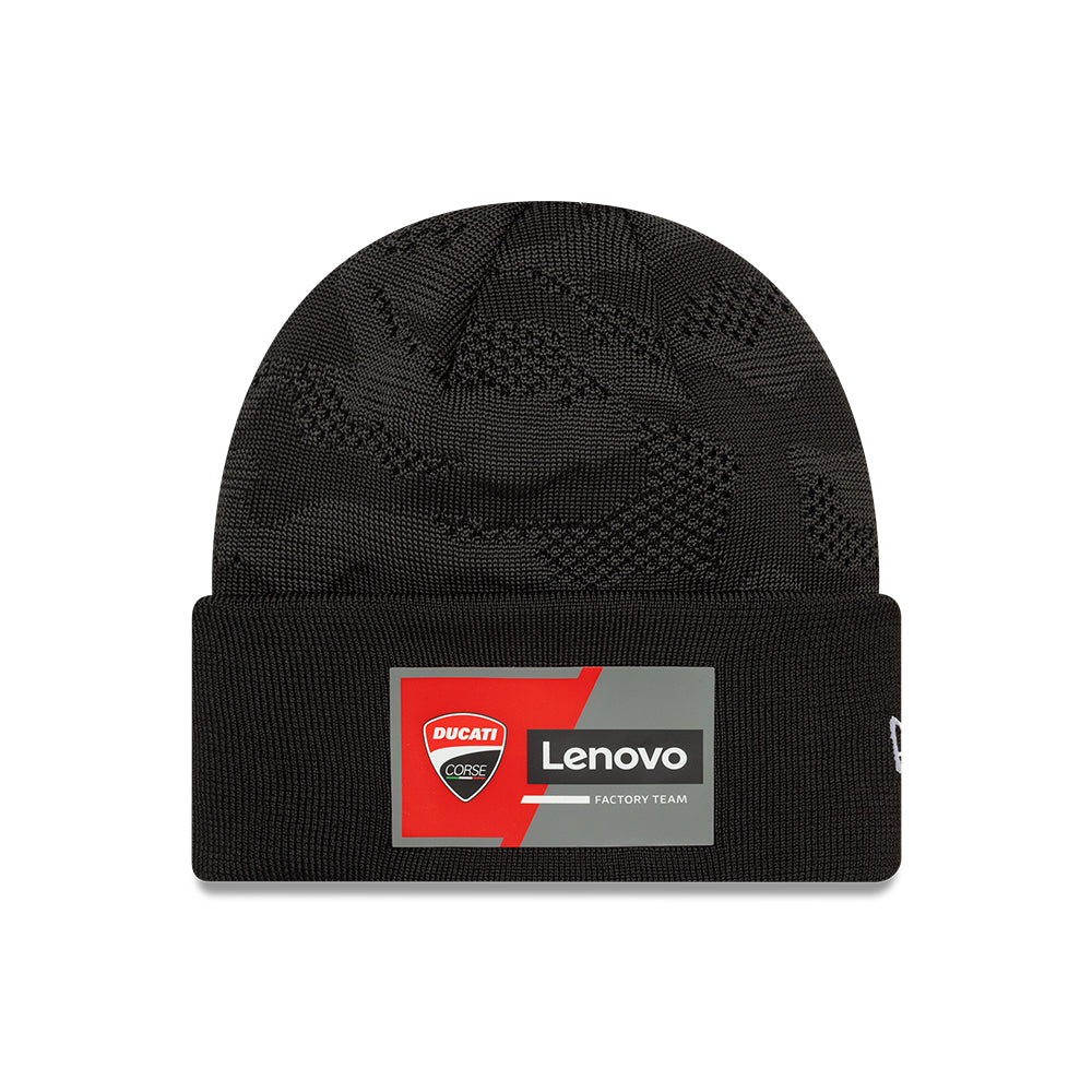 Ducati Team 2026 Wide Cuff Knit Beanie Adults - Black