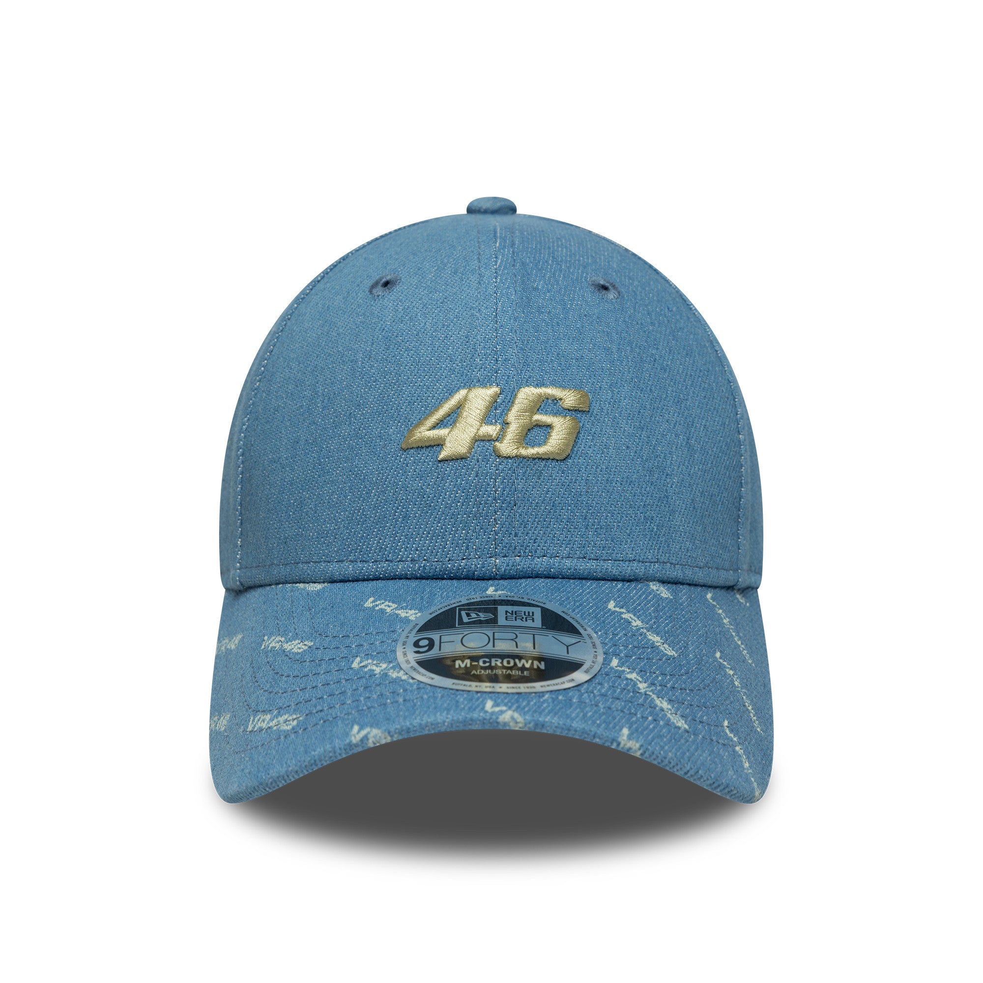 VR46 Denim 9Forty Cap Mc Adults - Open Blue