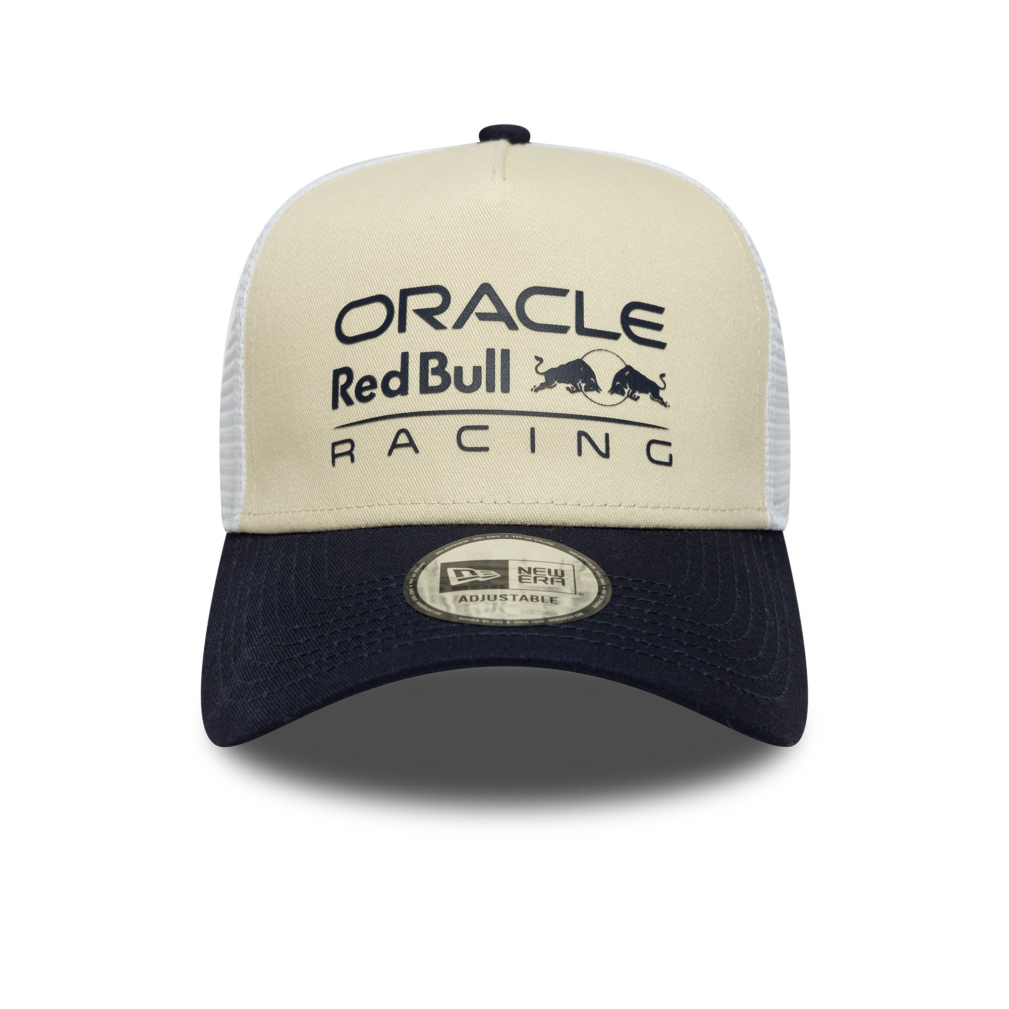 Red Bull Racing F1 Seasonal Trucker Cap Adults - Light Cream/Navy