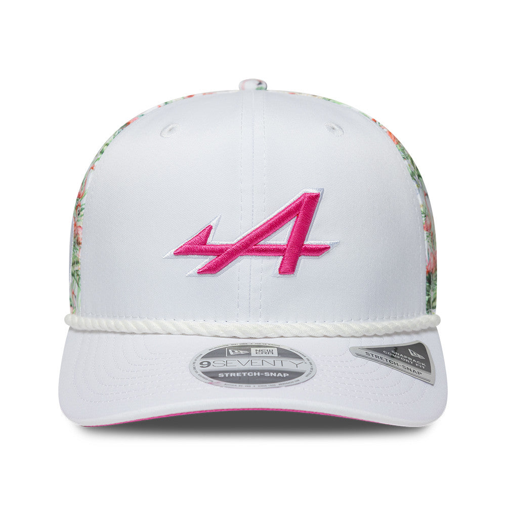 Alpine F1 Team 2026 Miami 9Seventy Cap Stretch Snap Adults - White/Pink