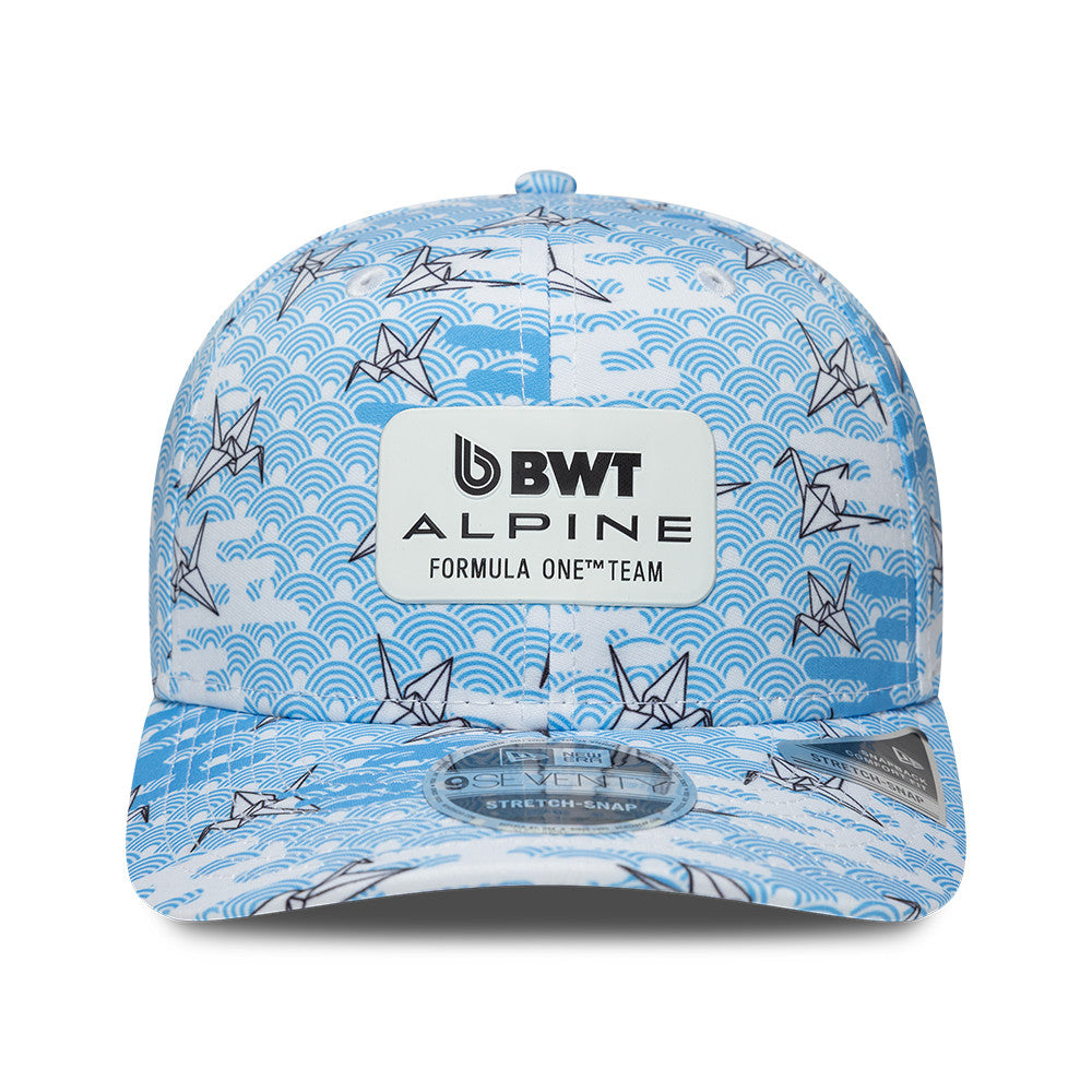 Alpine F1 Team 2026 Japan 9Seventy Cap Stretch Snap Adults - White/Sky