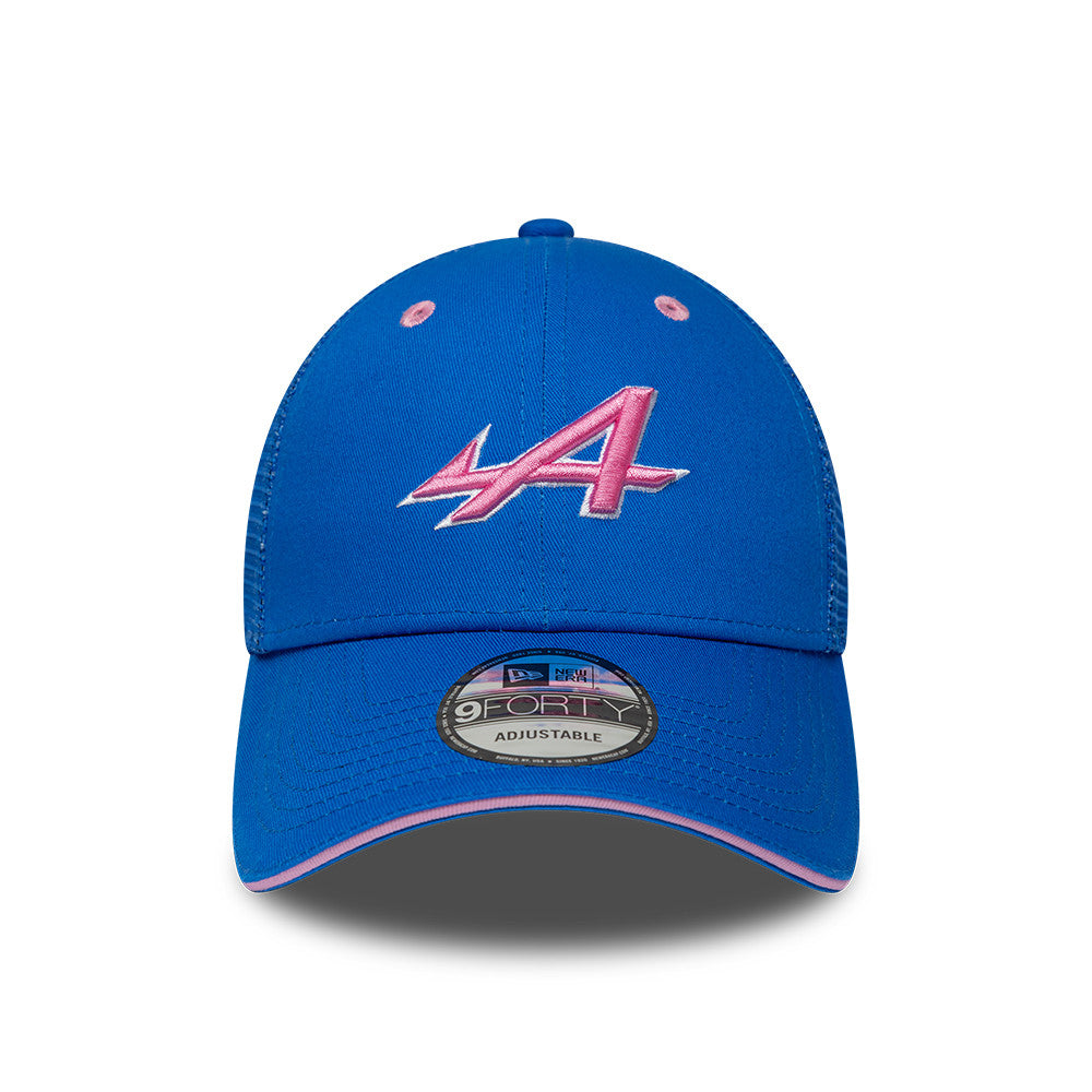 Alpine F1 Summer League 9Forty Cap Adults - Bright Blue/Pale Pink