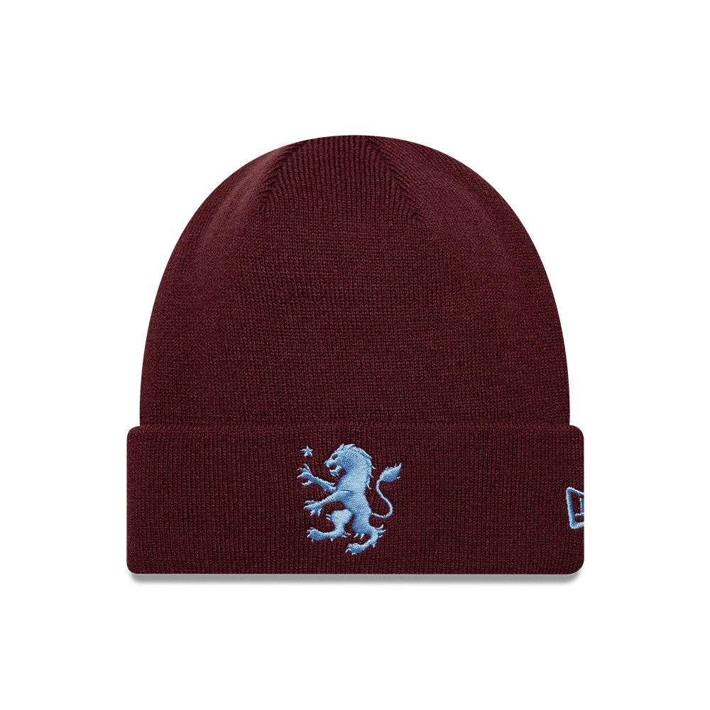 Aston Villa Core Cuff Beanie Adults - Royal Maroon