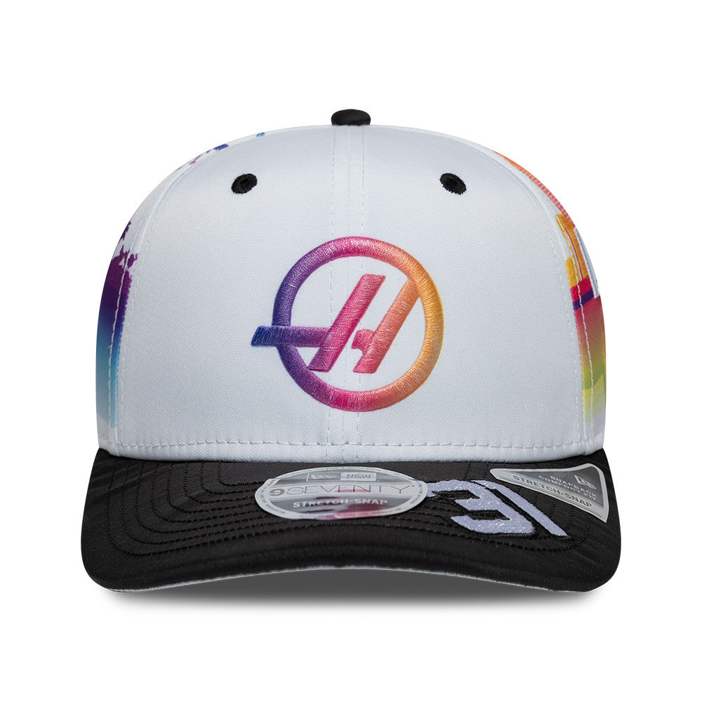 Haas F1 Estaban Ocon Miami 9Seventy Cap Stretch Snap Adults - White