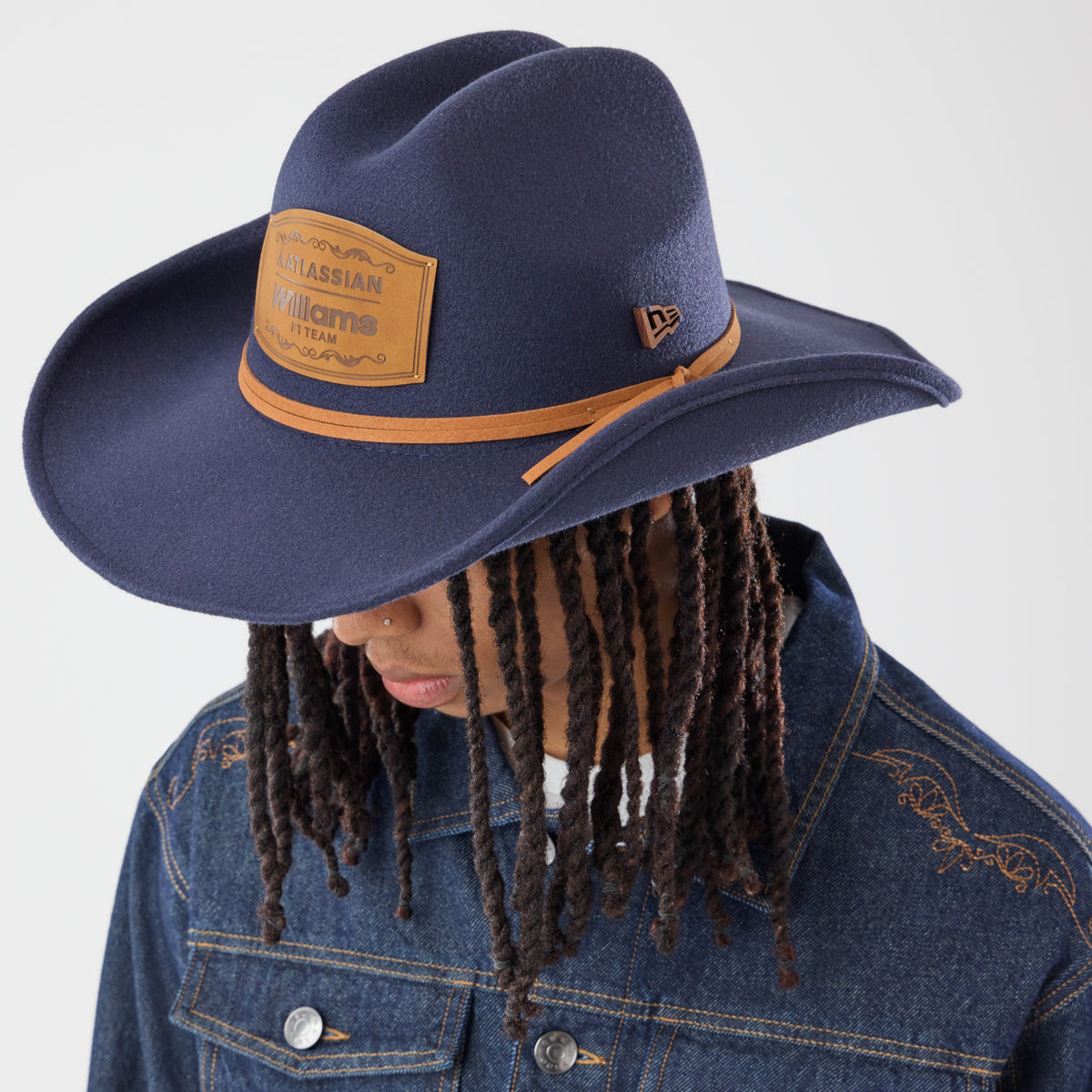 Williams F1 Austin Cowboy Hat Adults - Night Shift Navy