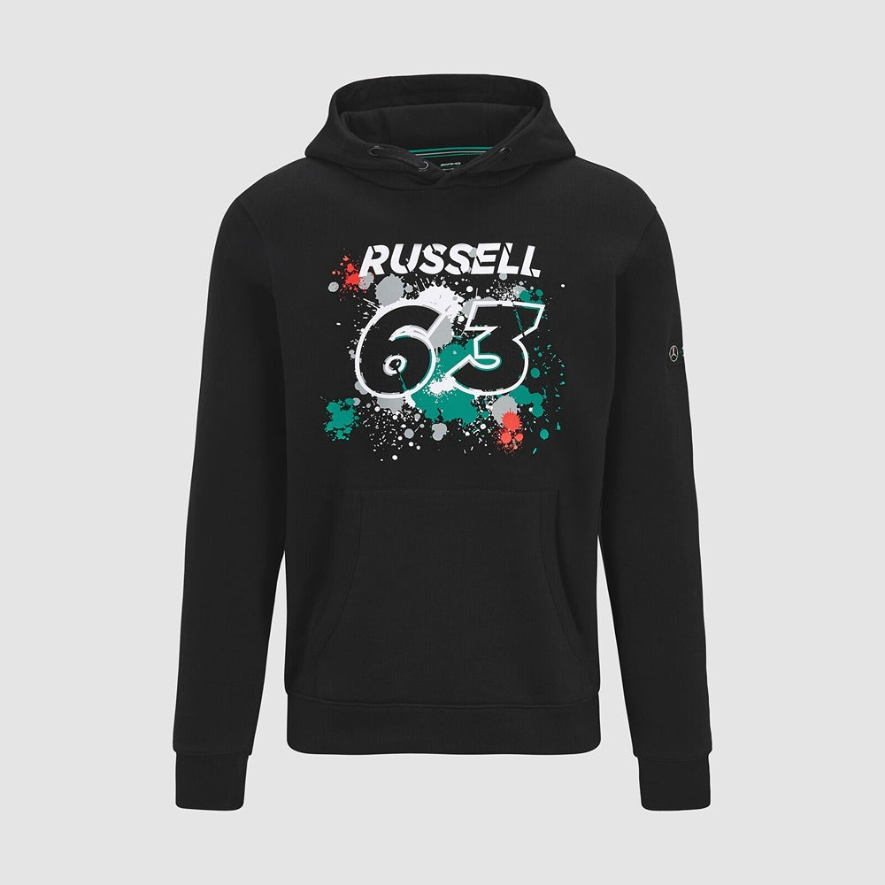 Mercedes AMG Petronas Mens George #63 Hooded Sweat