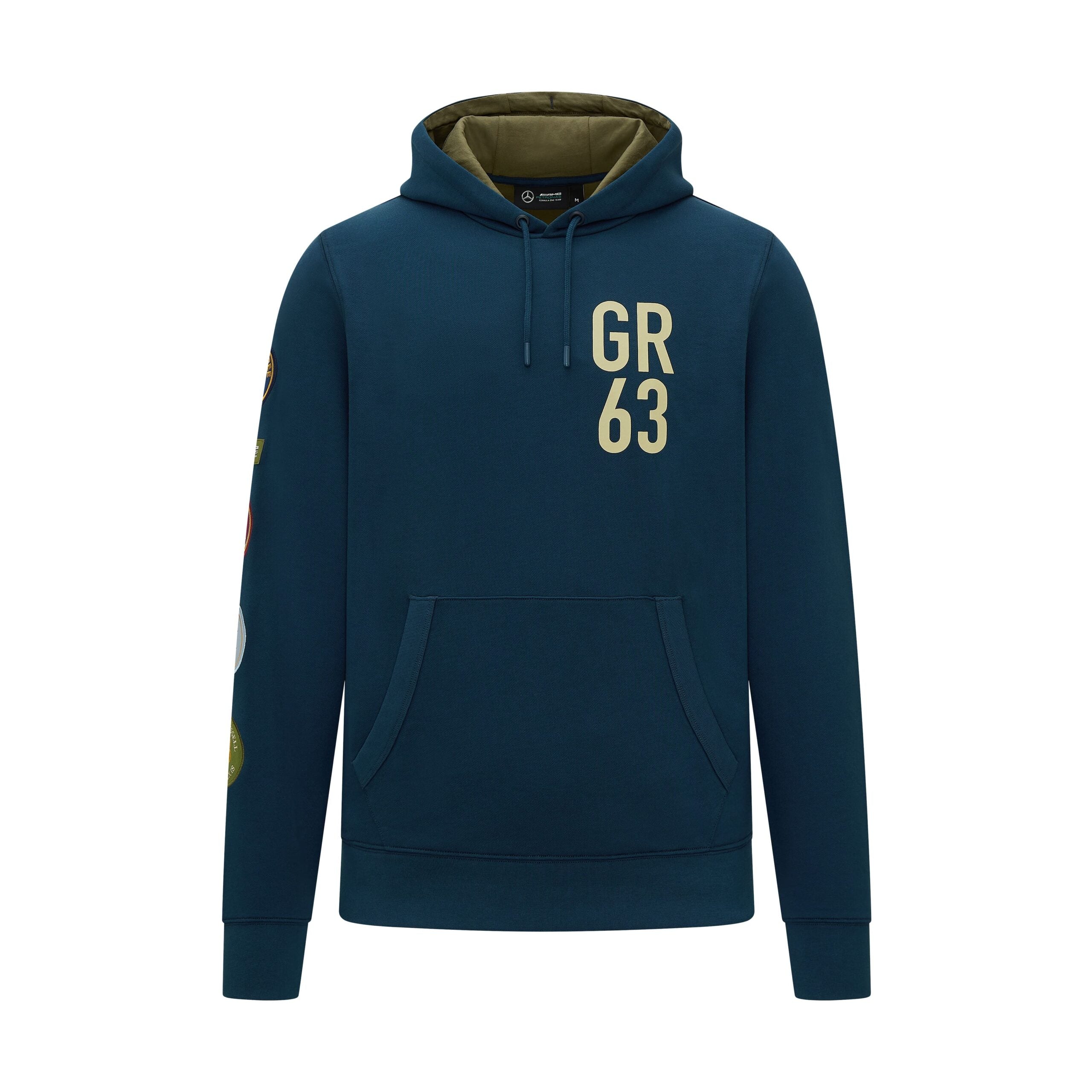 Mercedes AMG Petronas SE George Russell Hoody Vintage Find Mens - Blue