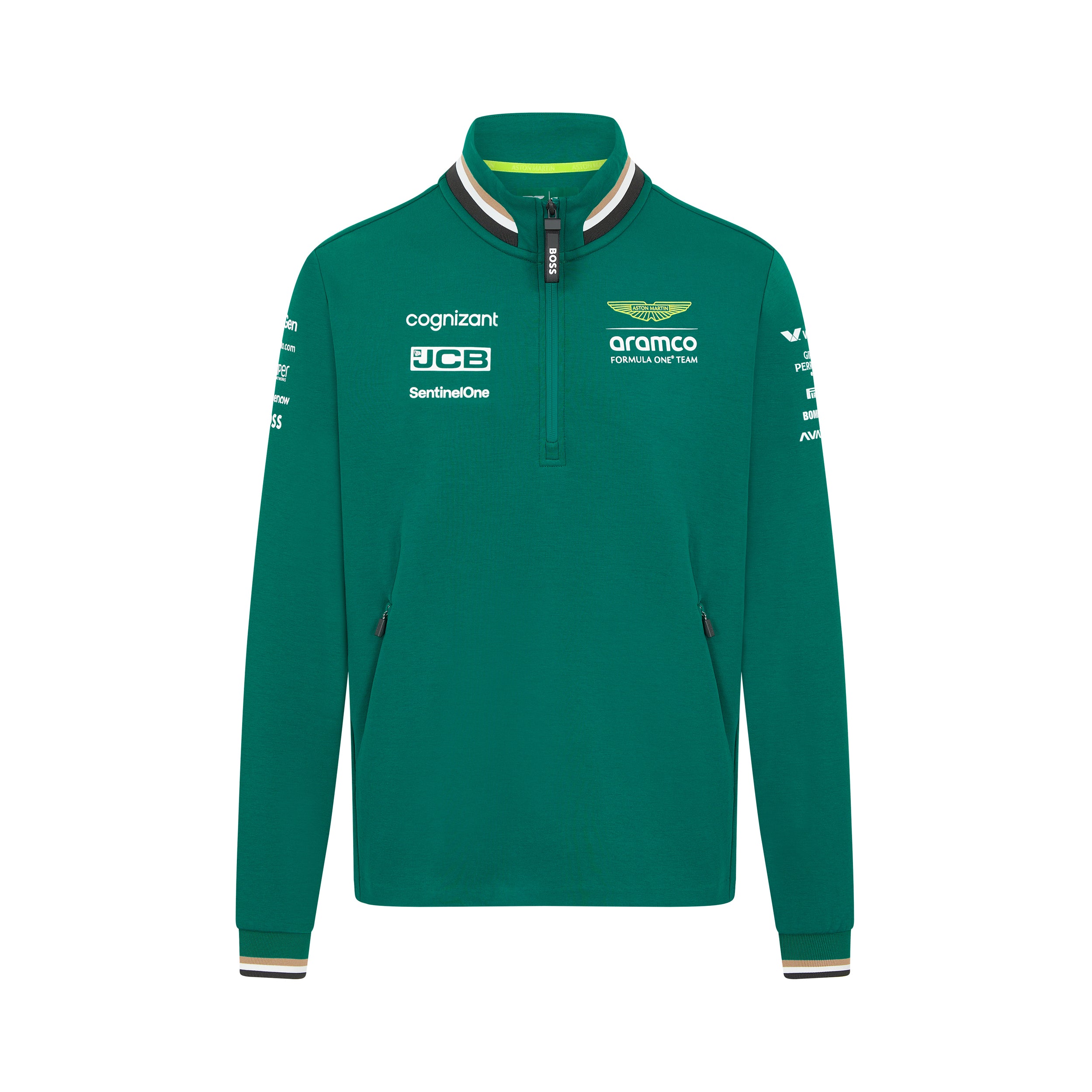 Aston Martin F1 Team 2024 Quarter Zip Mens - Green