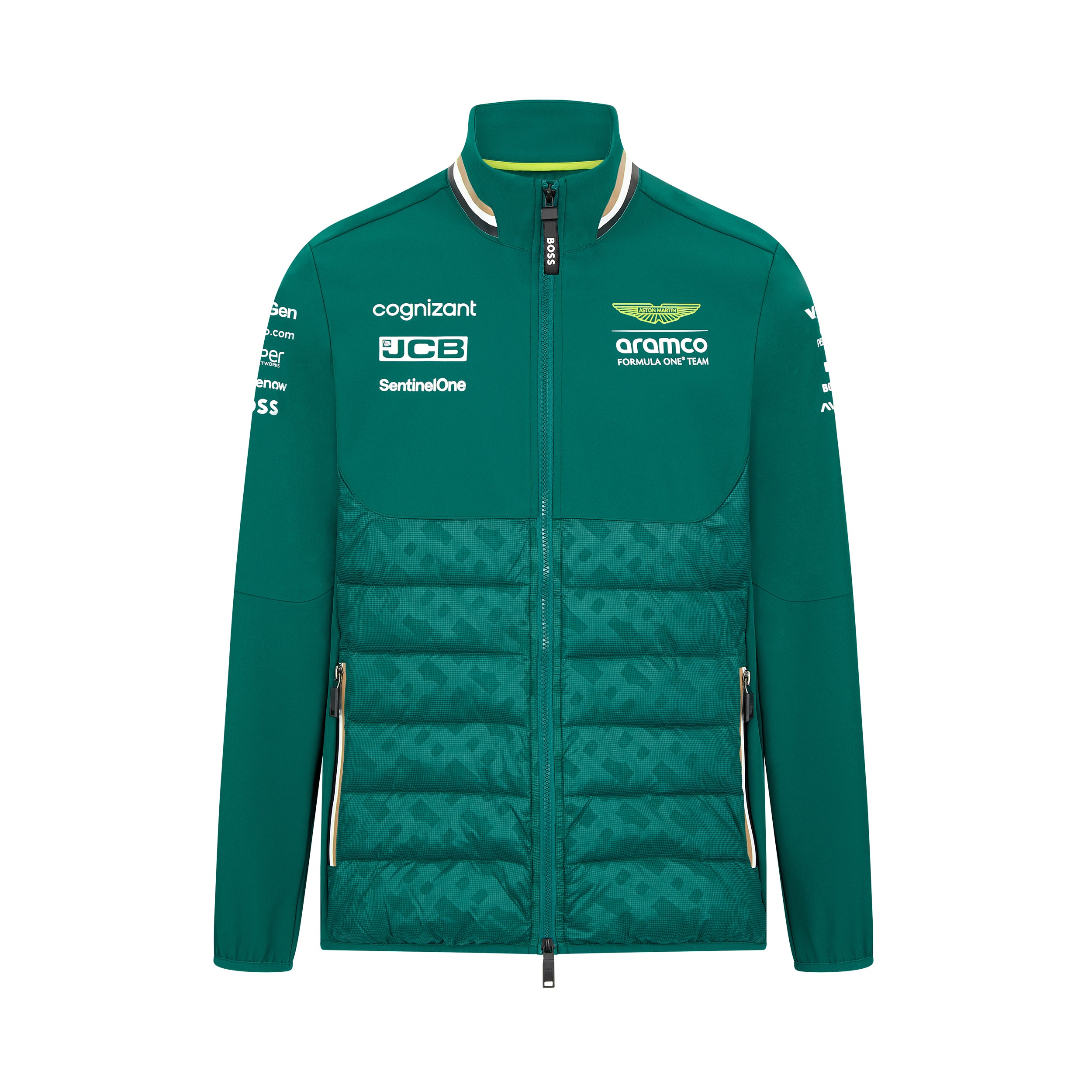 Aston Martin F1 Team 2024 Hybrid Jacket Mens - Green