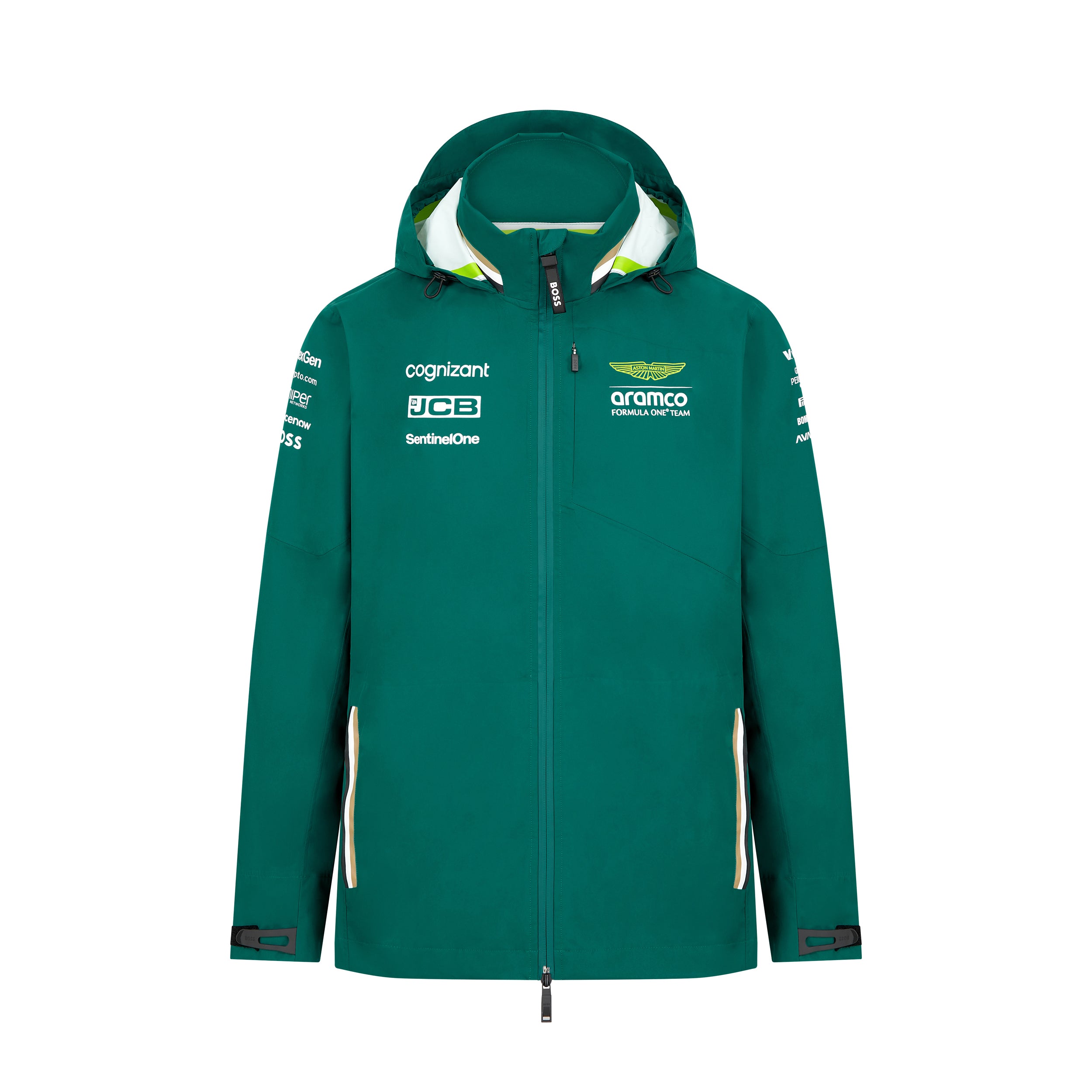 Aston Martin F1 Team 2024 Rain Jacket Mens - Green