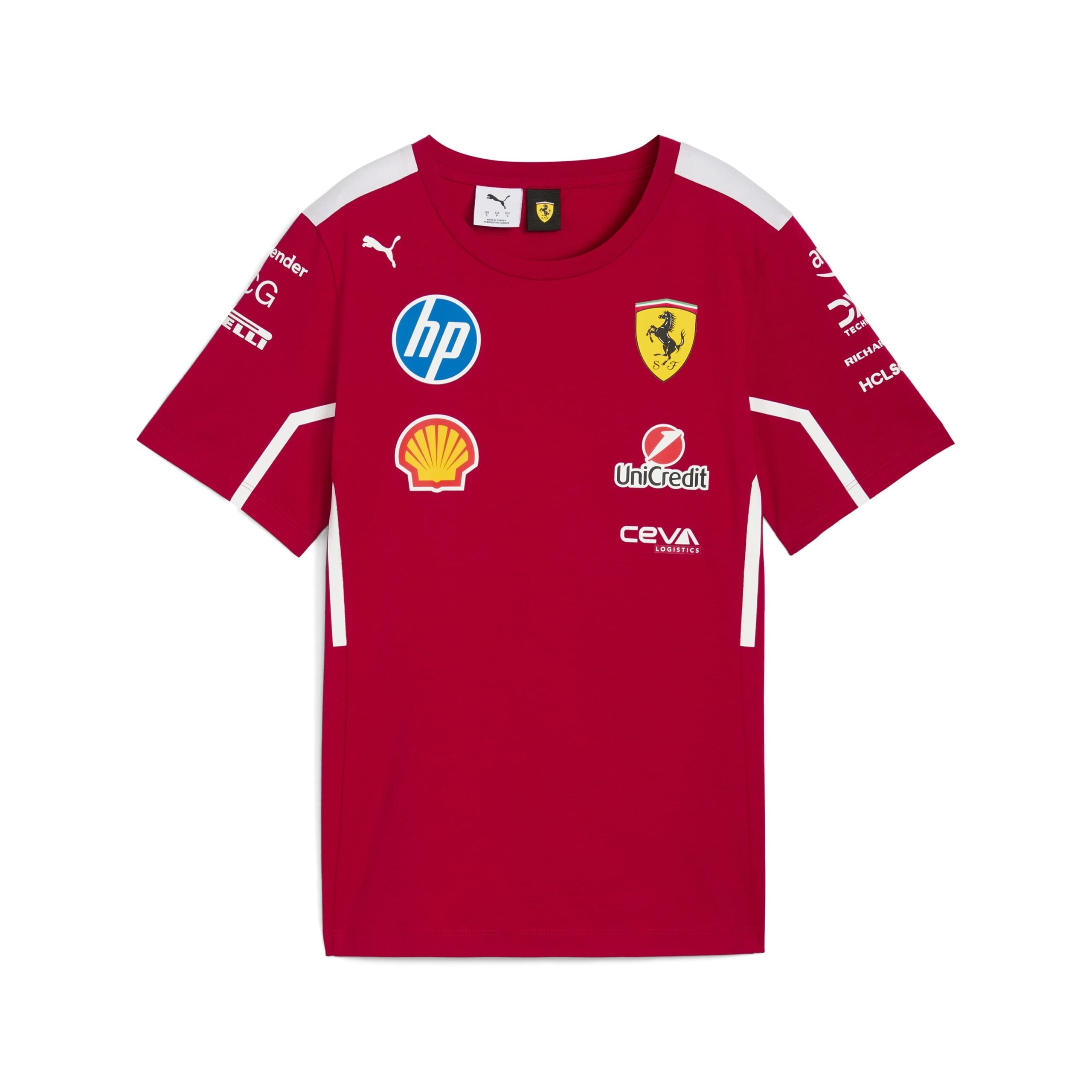 Scuderia Ferrari F1 Team 2025 Tee Mens - Dark Cherry