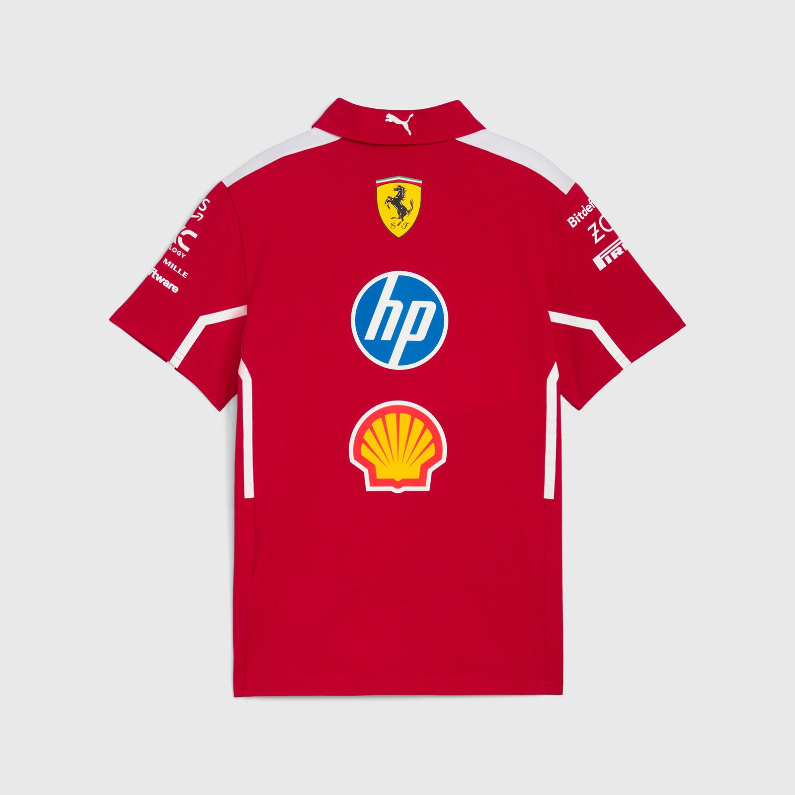 Scuderia Ferrari F1 Team 2025 Polo Kids - Dark Cherry