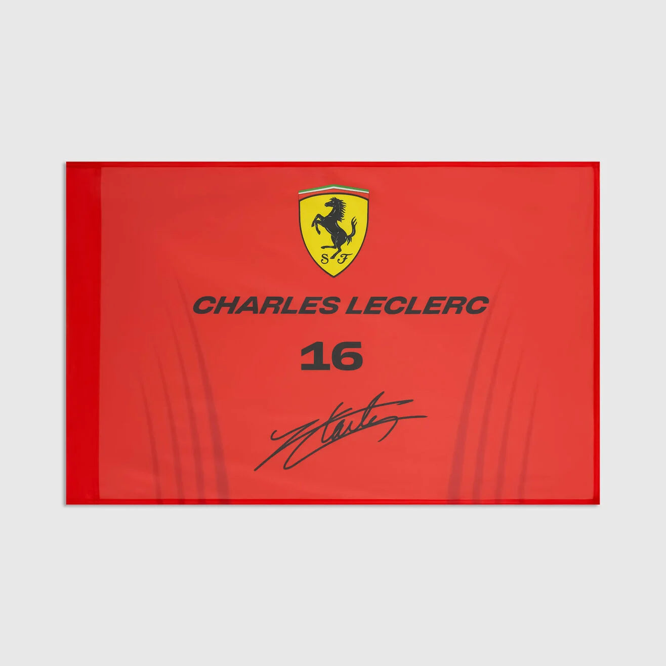 Scuderia Ferrari F1 Leclerc Flag Unisex - Rosso Corsa