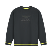 Aston Martin F1 Logo Stealth Crew Sweat Mens - Black
