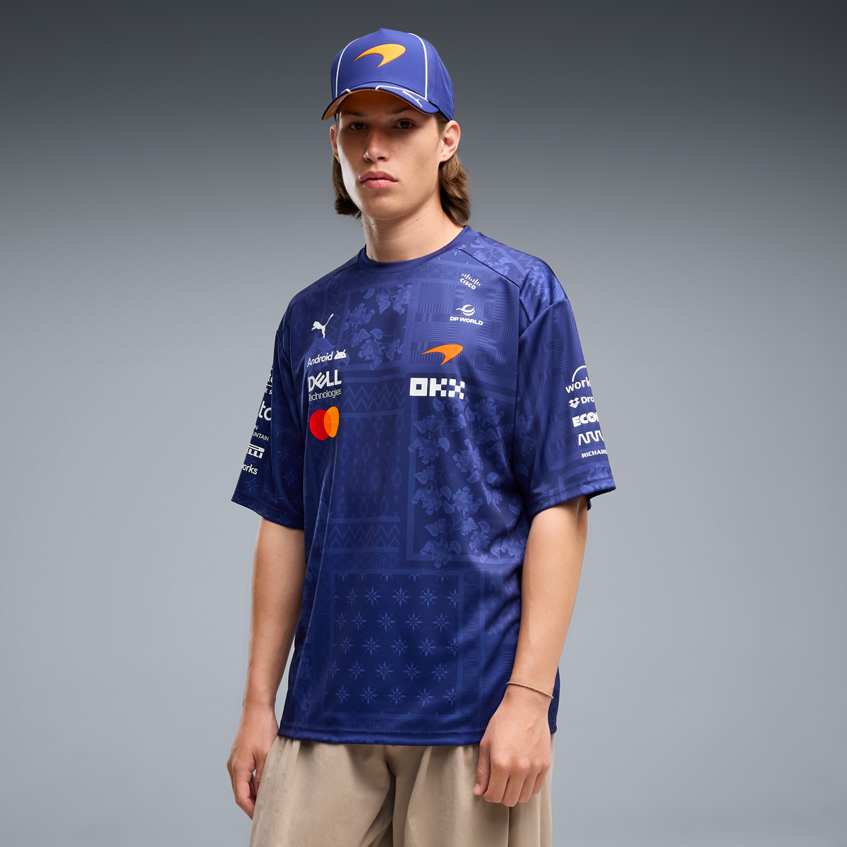 McLaren Racing F1 Team 2026 Special Edition Singapore Drivers Tee Adults - Midnight Indigo