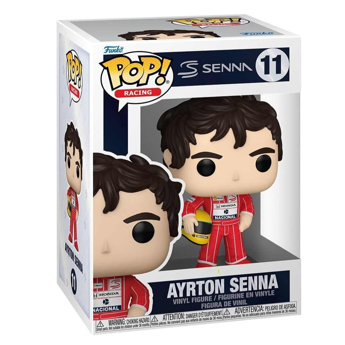 Funko Pop! #11 McLaren F1 Team Ayrton Senna Mini Figure - Red