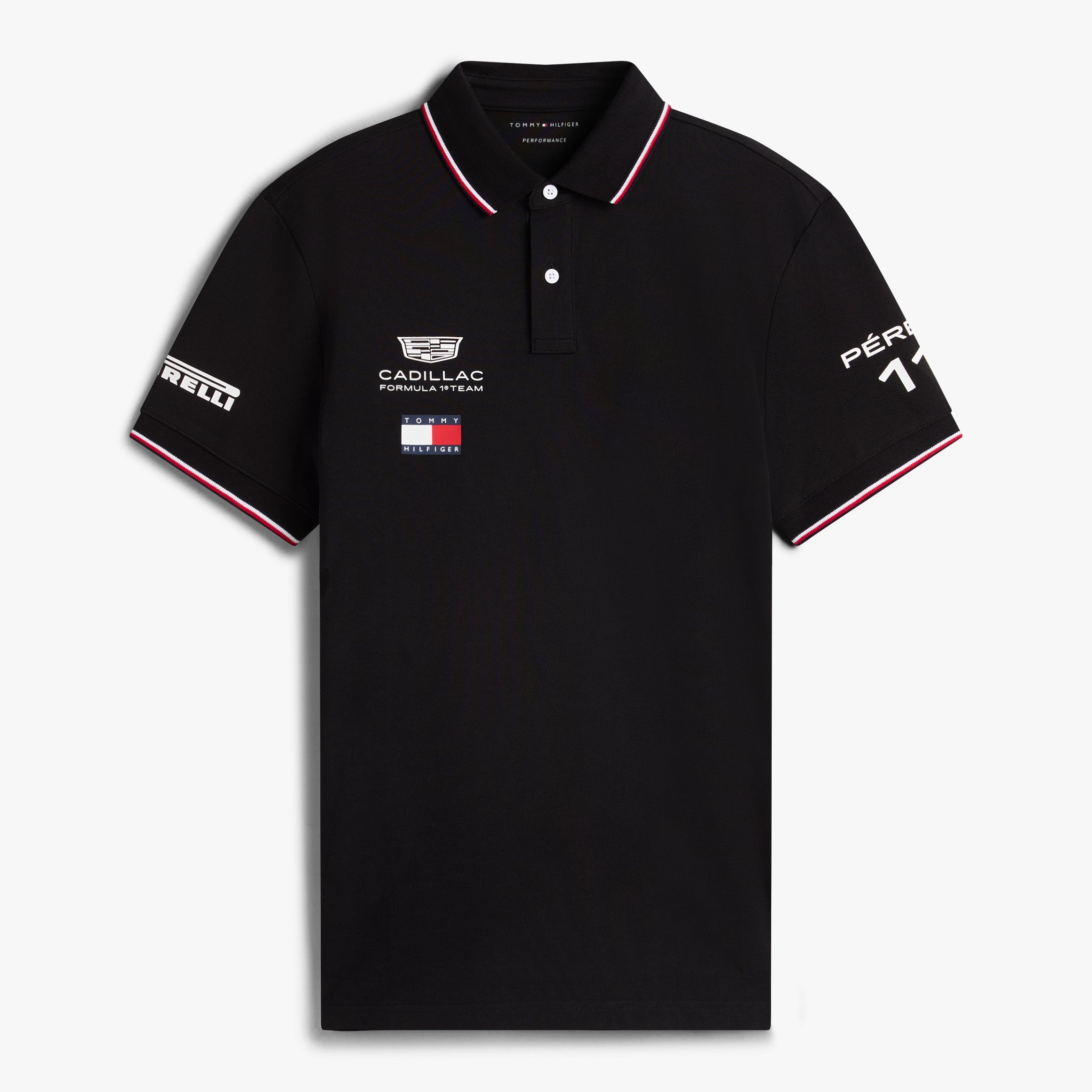 Cadillac F1 Team 2026 X Tommy Hilfiger Perez Polo Mens - Black