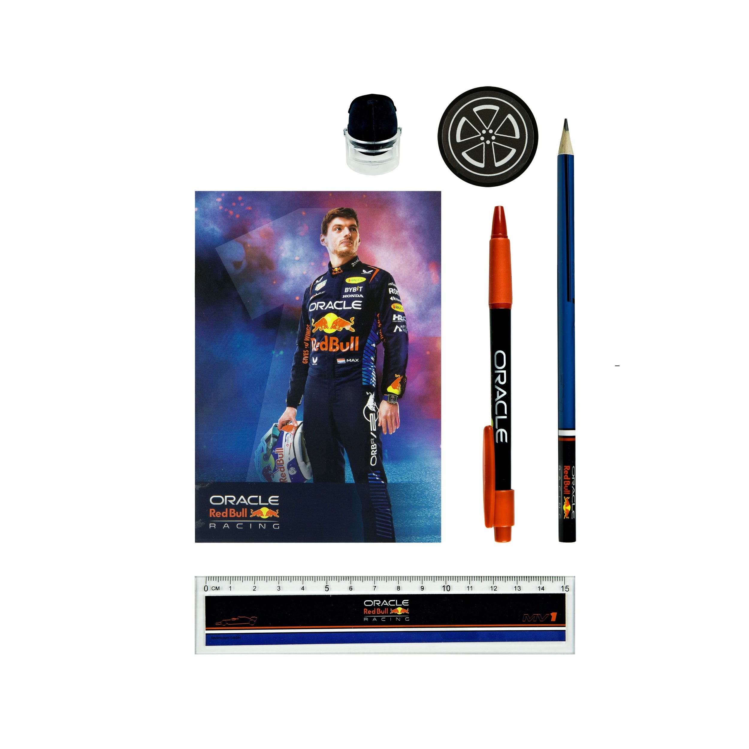 Red Bull Racing F1 Max Verstappen Writing Set In Bag Unisex - Navy