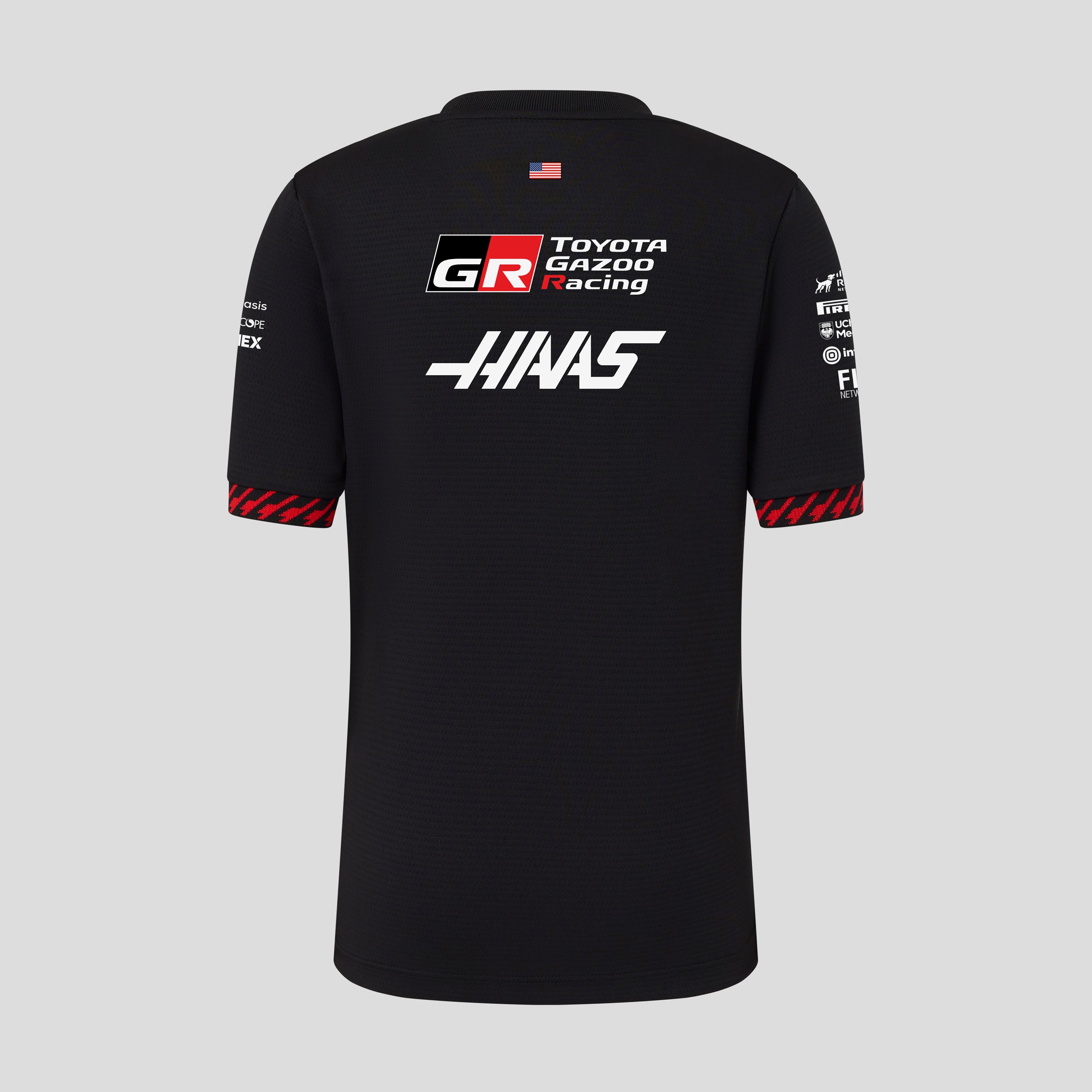 Haas F1 Team 2026 Set Up Tee Kids - Caviar / Flame Scarlet