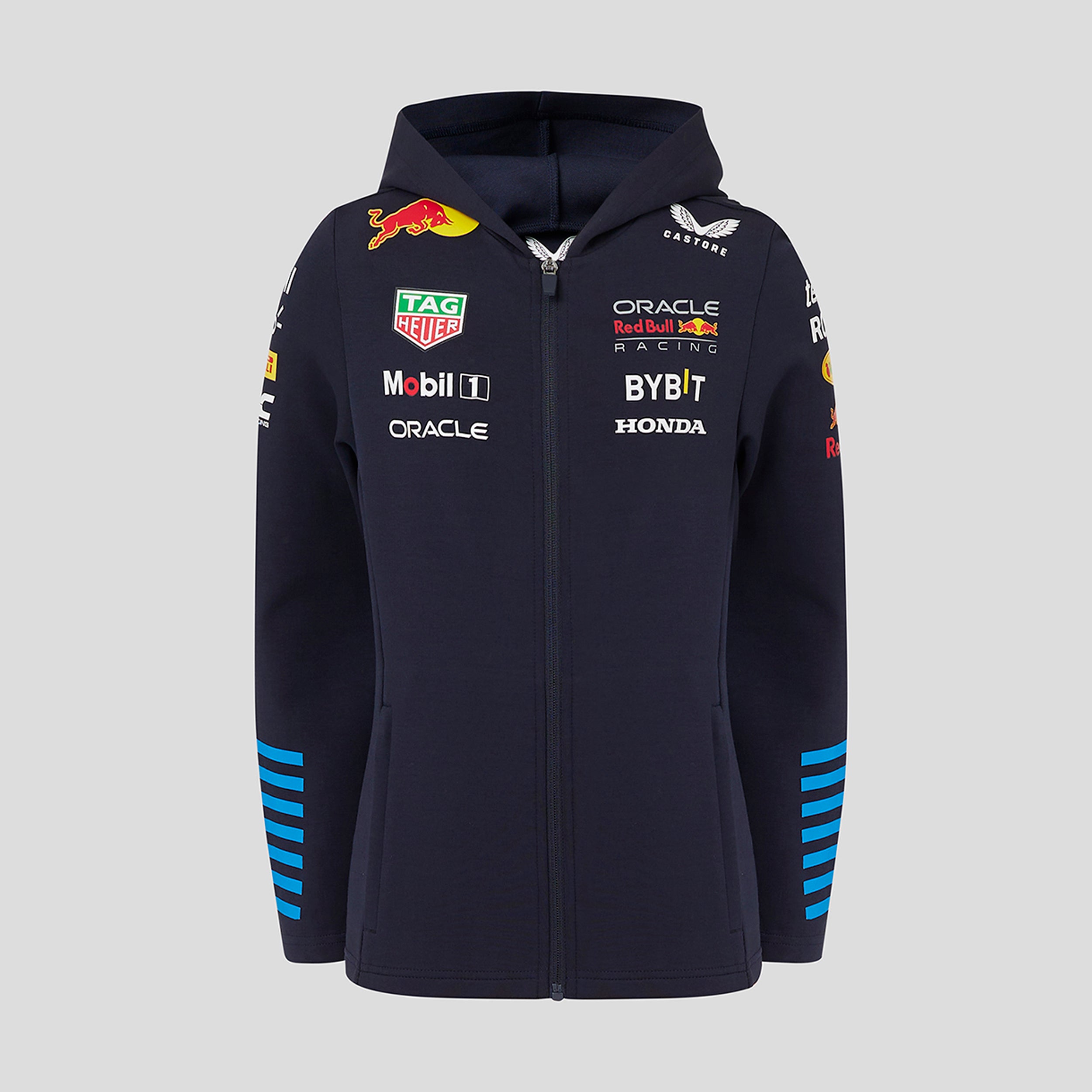 Red Bull Racing F1 Team 2024 Full Zip Hoodie Kids - Night Sky