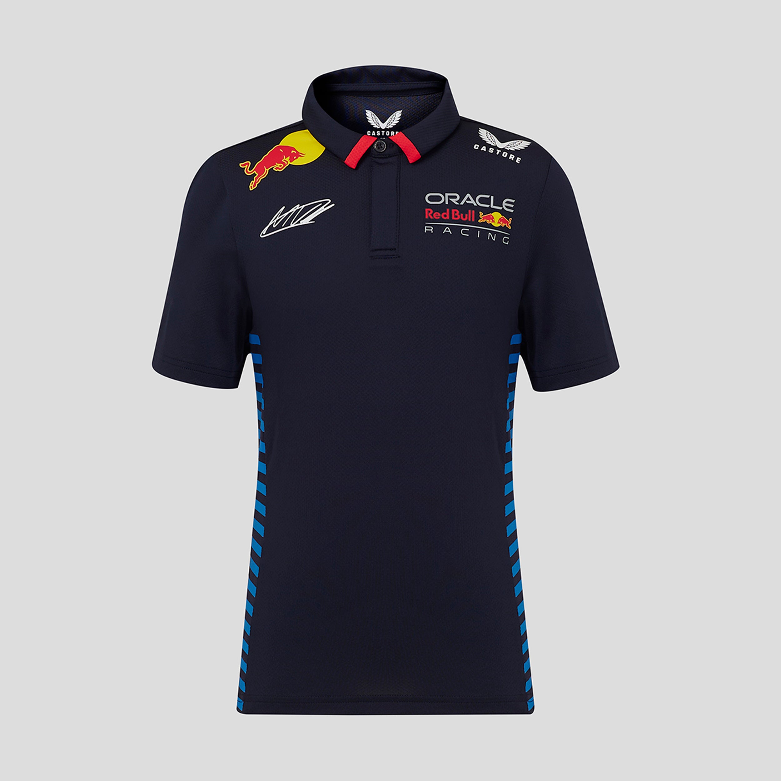 Red Bull Racing F1 Team 2024 Short Sleeve Polo Shirt Driver Kids - Night Sky