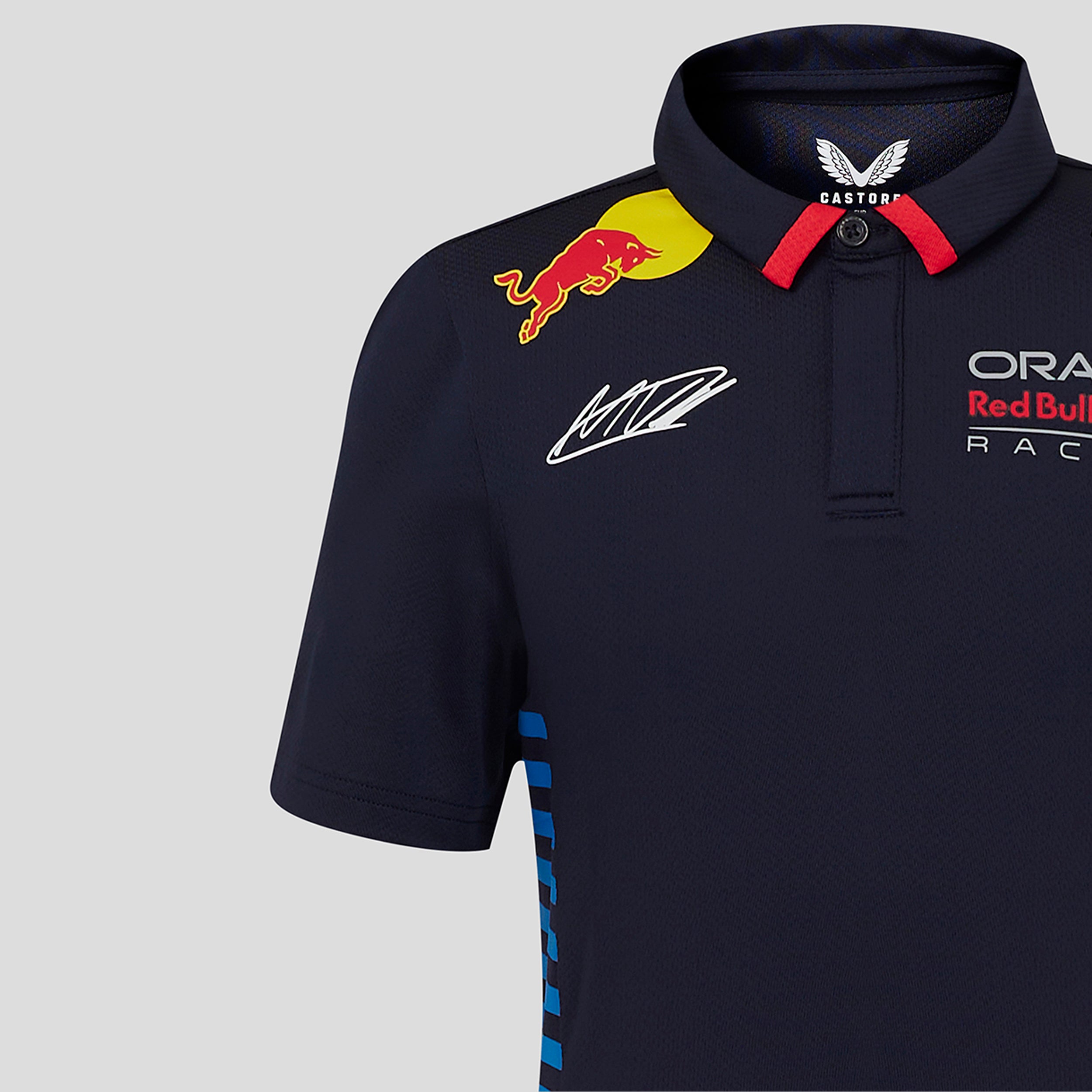 Red Bull Racing F1 Team 2024 Short Sleeve Polo Shirt Sergio 'Checo' Perez Kids - Night Sky
